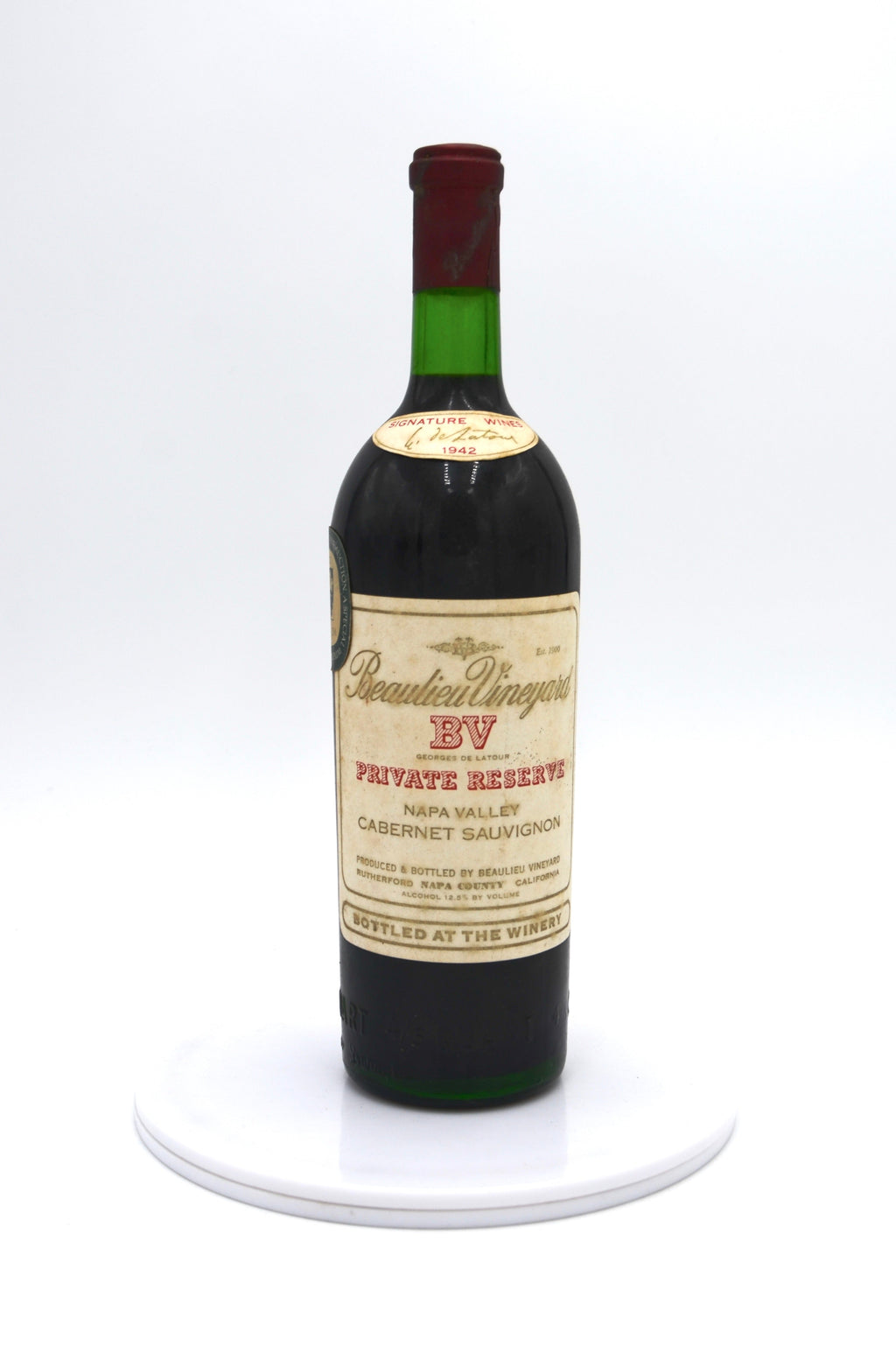 1942 Beaulieu Vineyard Georges de Latour Private Reserve Cabernet Sauvignon, Napa Valley