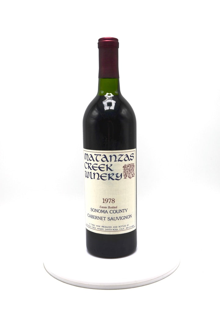 1978 Matanzas Creek Winery Cabernet Sauvignon, Sonoma County