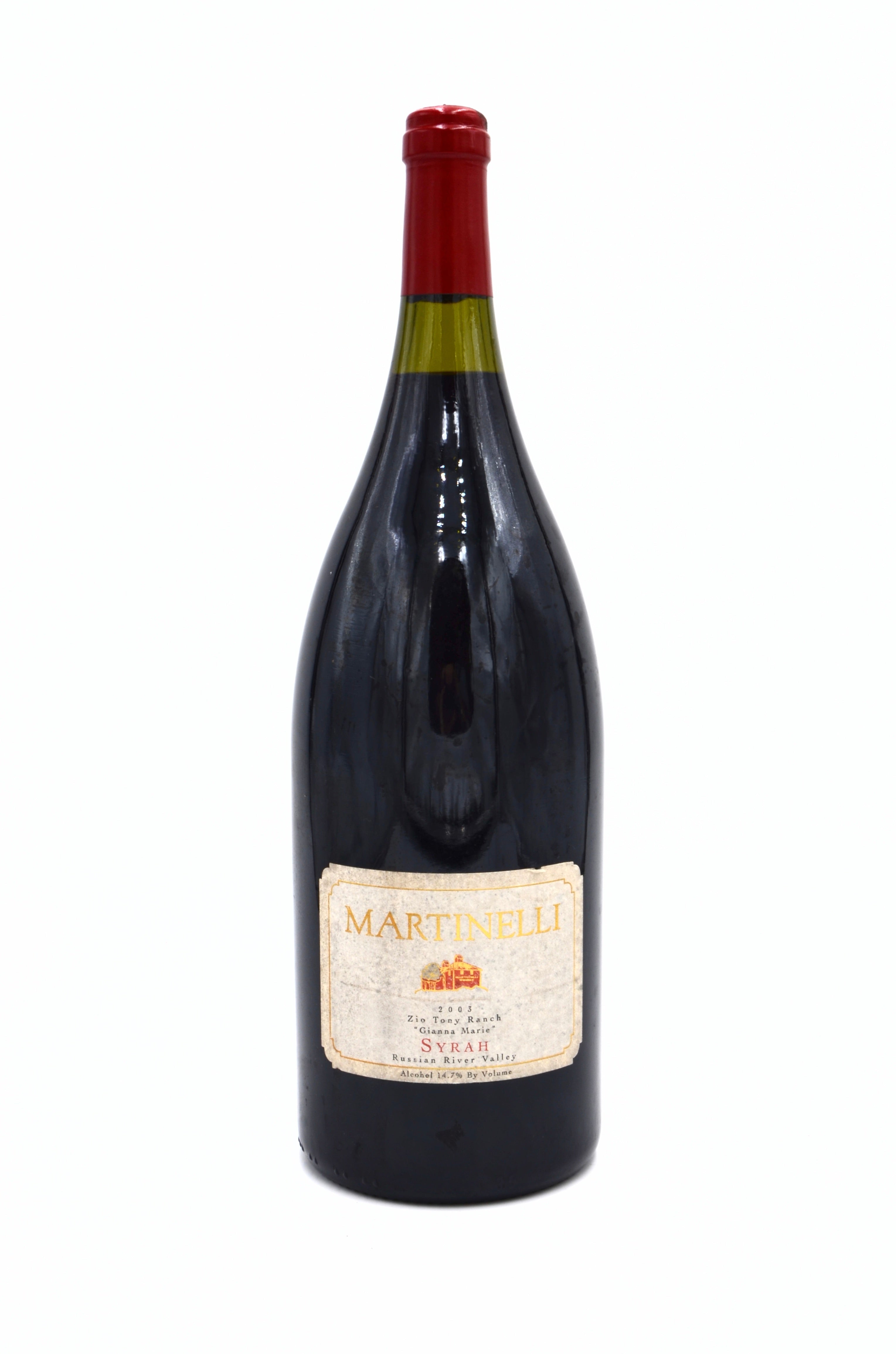 2003 Martinelli Syrah, Zio Tony Ranch "Gianna Marie", Russian River Valley, Sonoma County (magnum)
