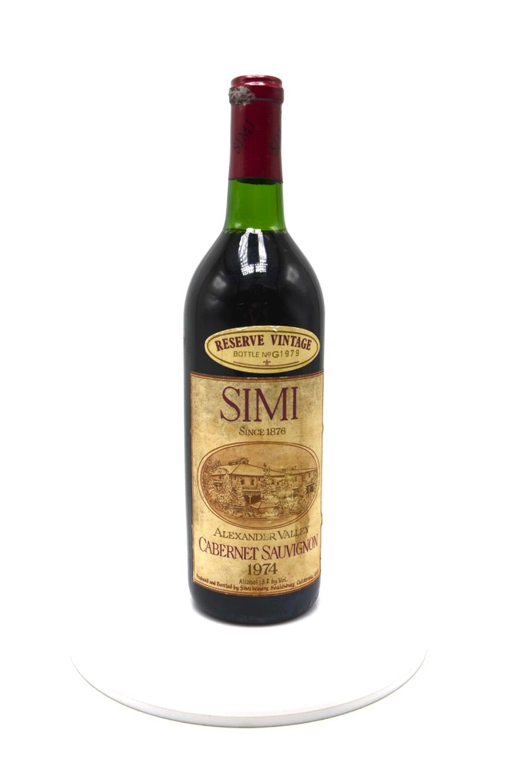1974 Simi Reserve Cabernet Sauvignon, Alexander Valley
