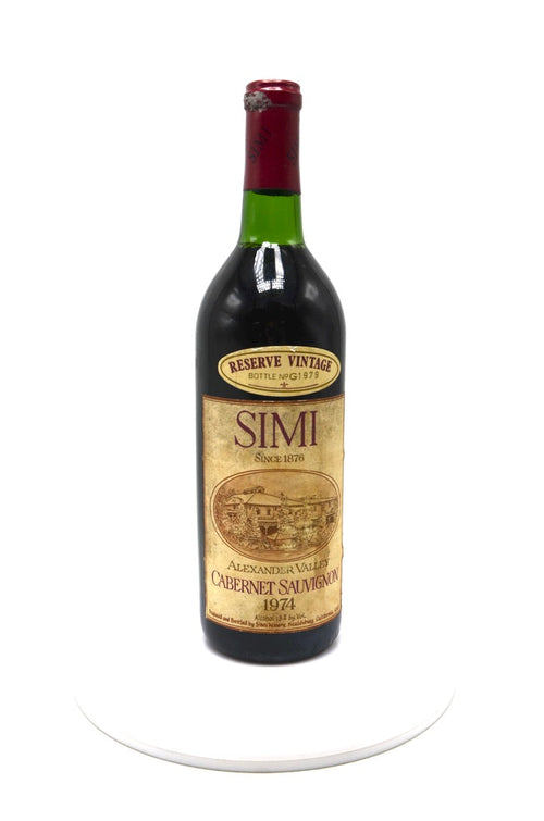 1974 Simi Reserve Cabernet Sauvignon, Alexander Valley