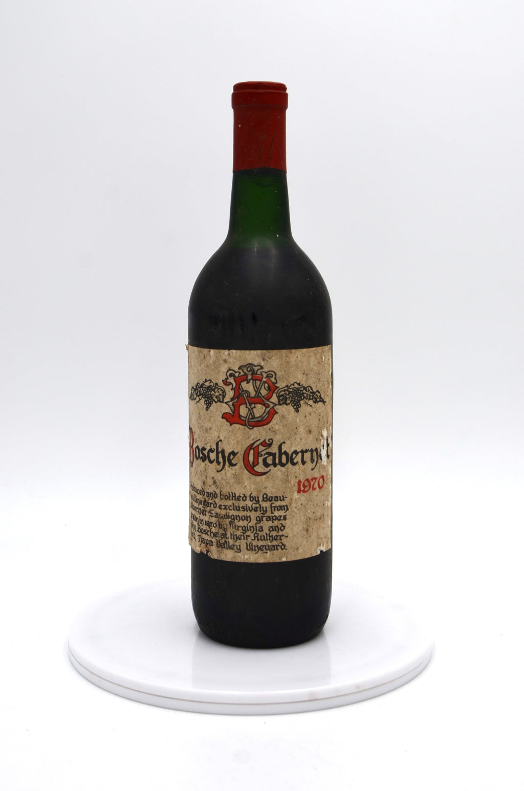 1970 Beaulieu Vineyard Cabernet Sauvignon, Bosche Vineyard, Napa Valley