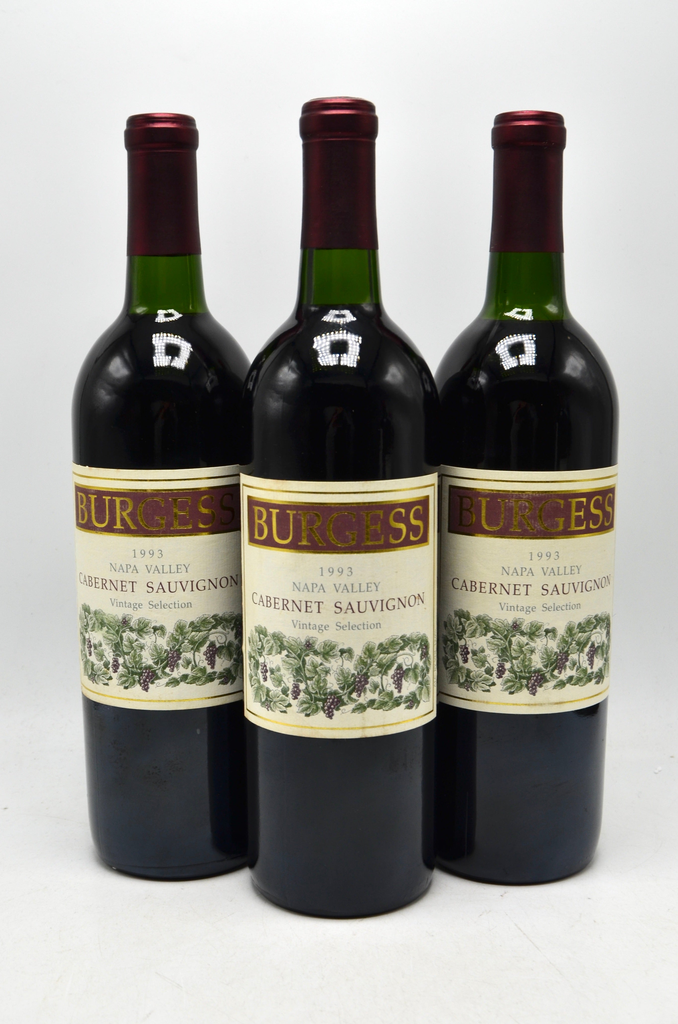 1993 Burgess Cabernet Sauvignon, Vintage Selection, Napa Valley