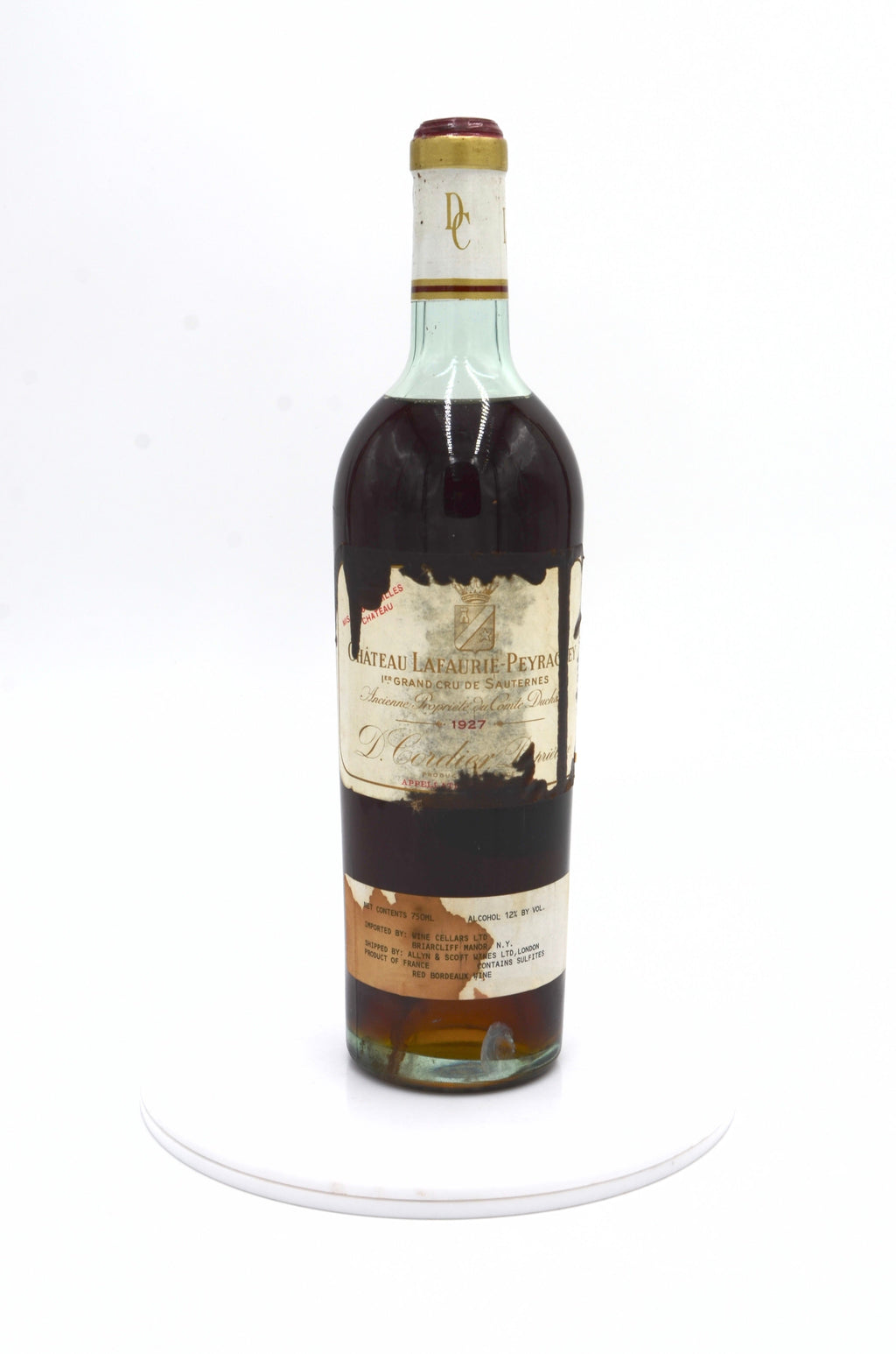 1927 Chateau Lafaurie-Peyraguey, Sauternes