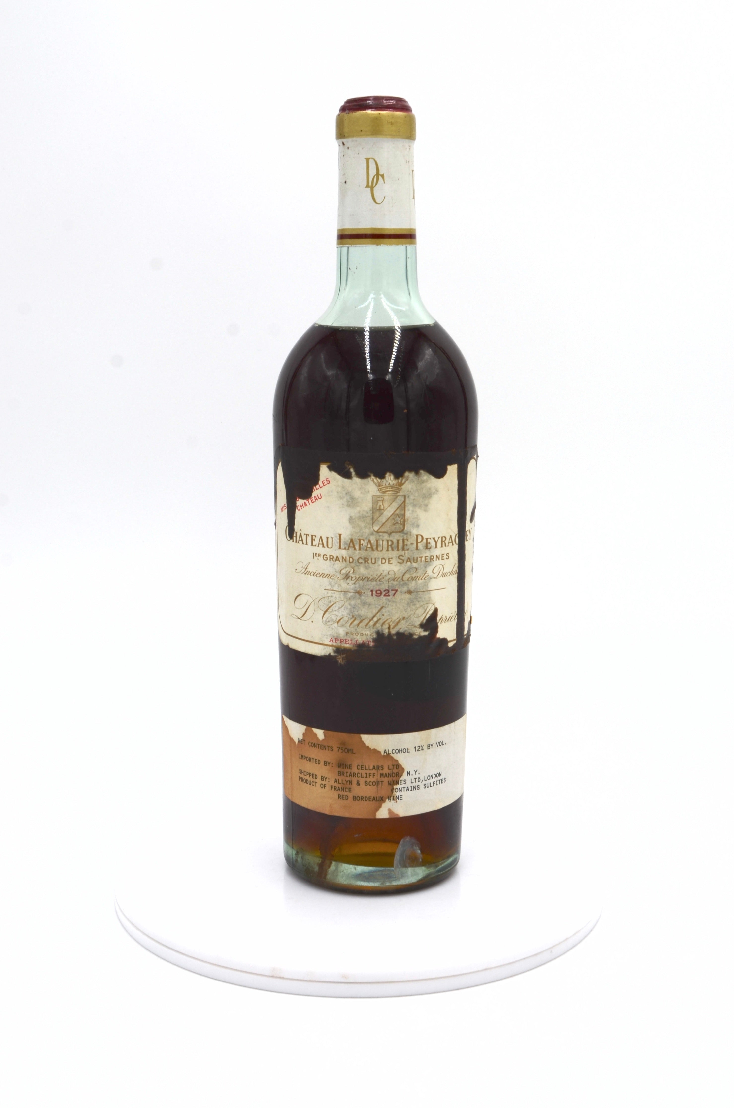 1927 Chateau Lafaurie-Peyraguey, Sauternes