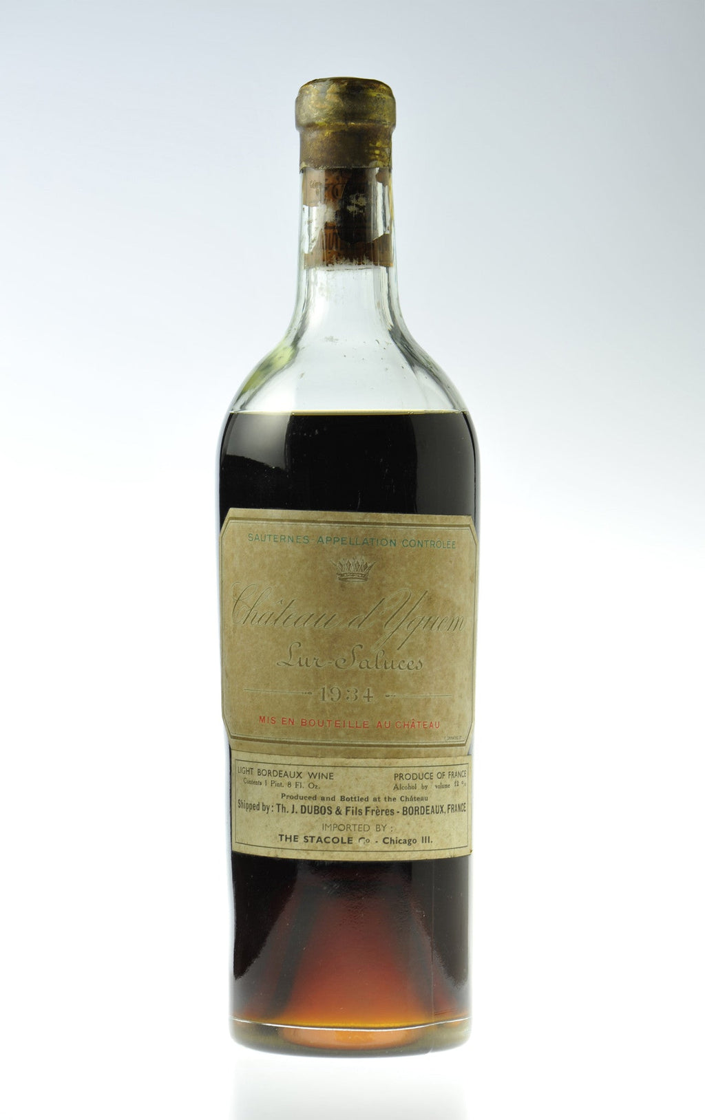 1934 Chateau d'Yquem, Sauternes