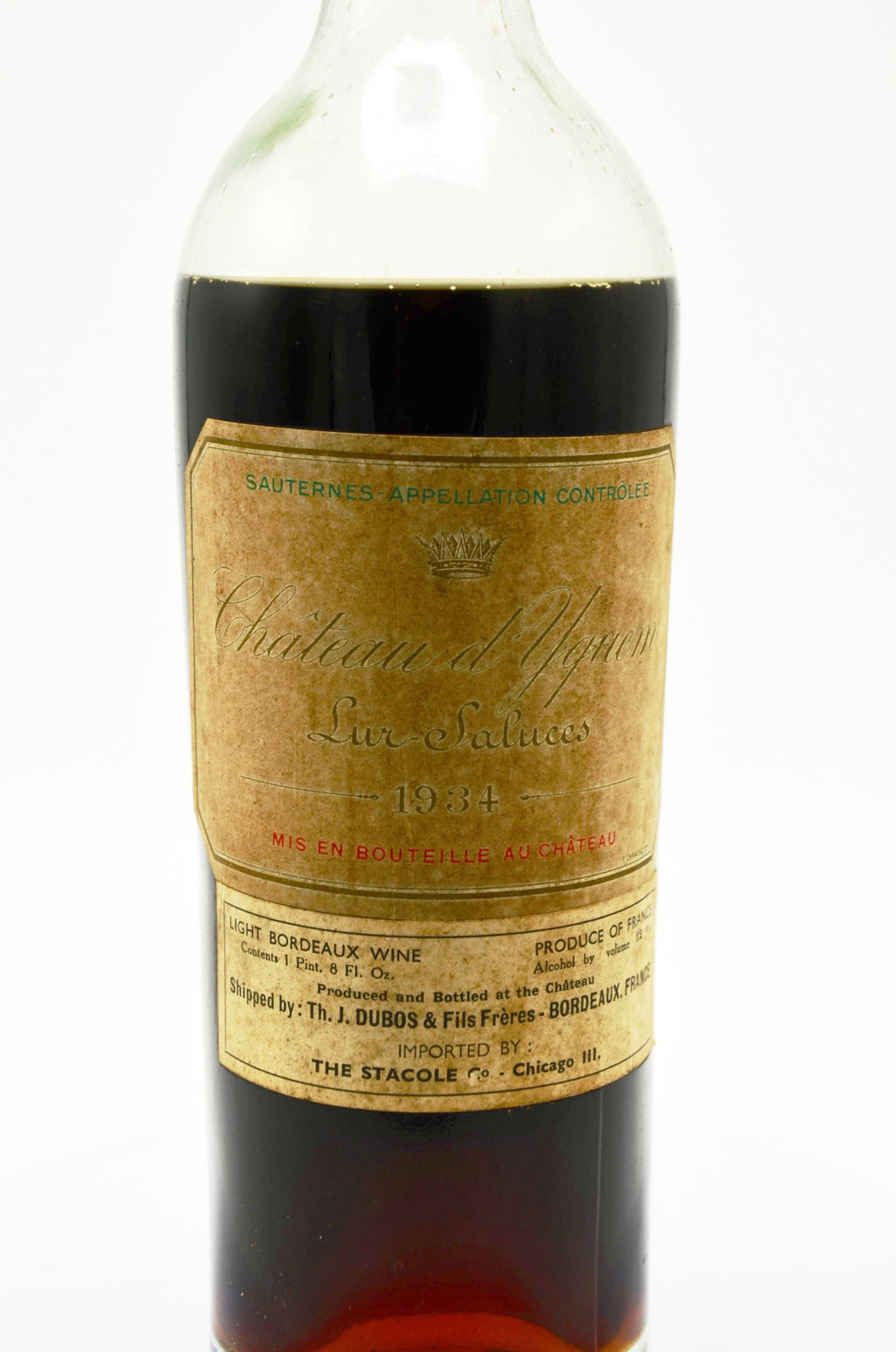 1934 Chateau d'Yquem, Sauternes