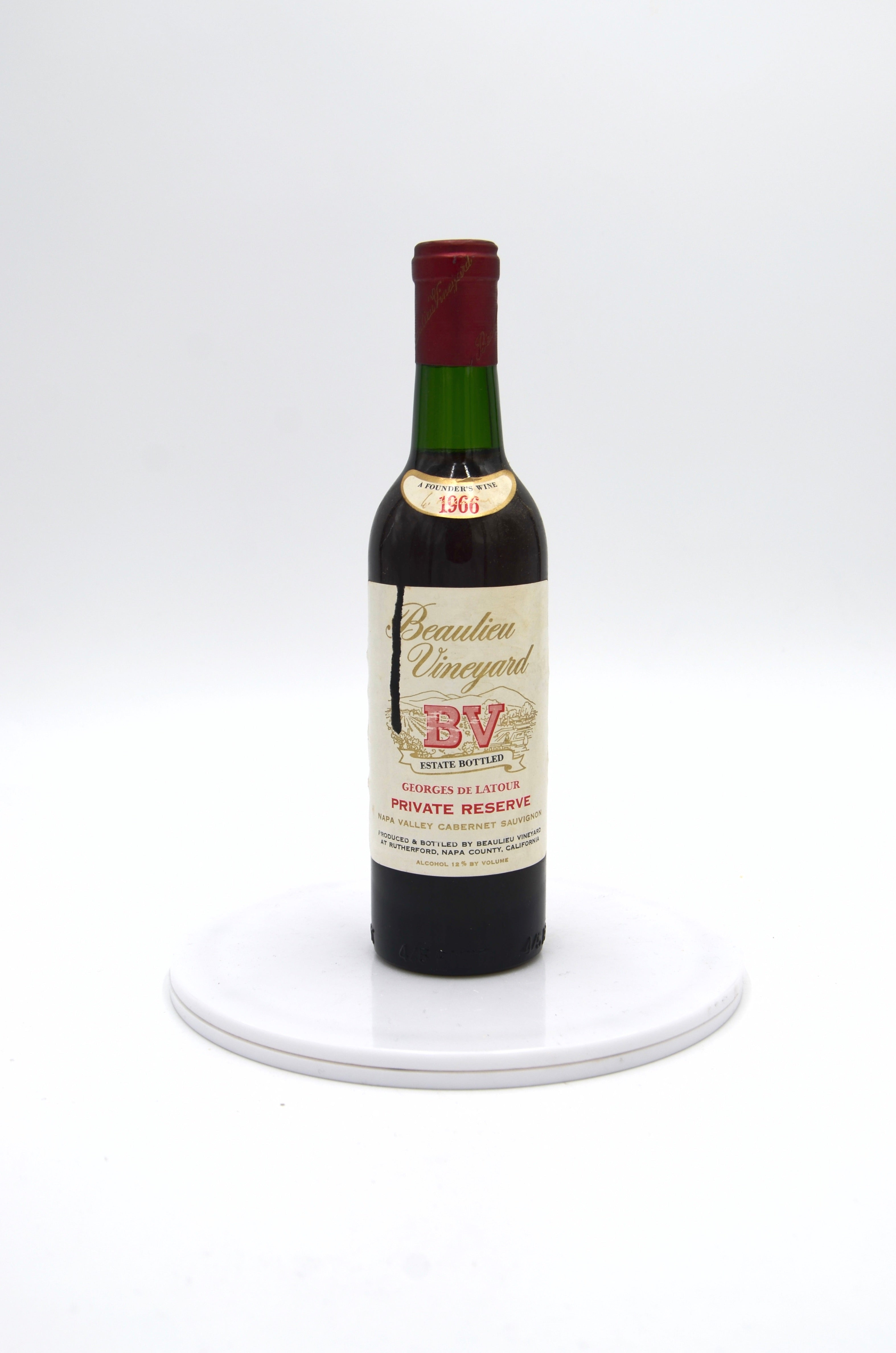 1966 Beaulieu Vineyard Georges de Latour Private Reserve Cabernet Sauvignon, Napa Valley (half-bottle)