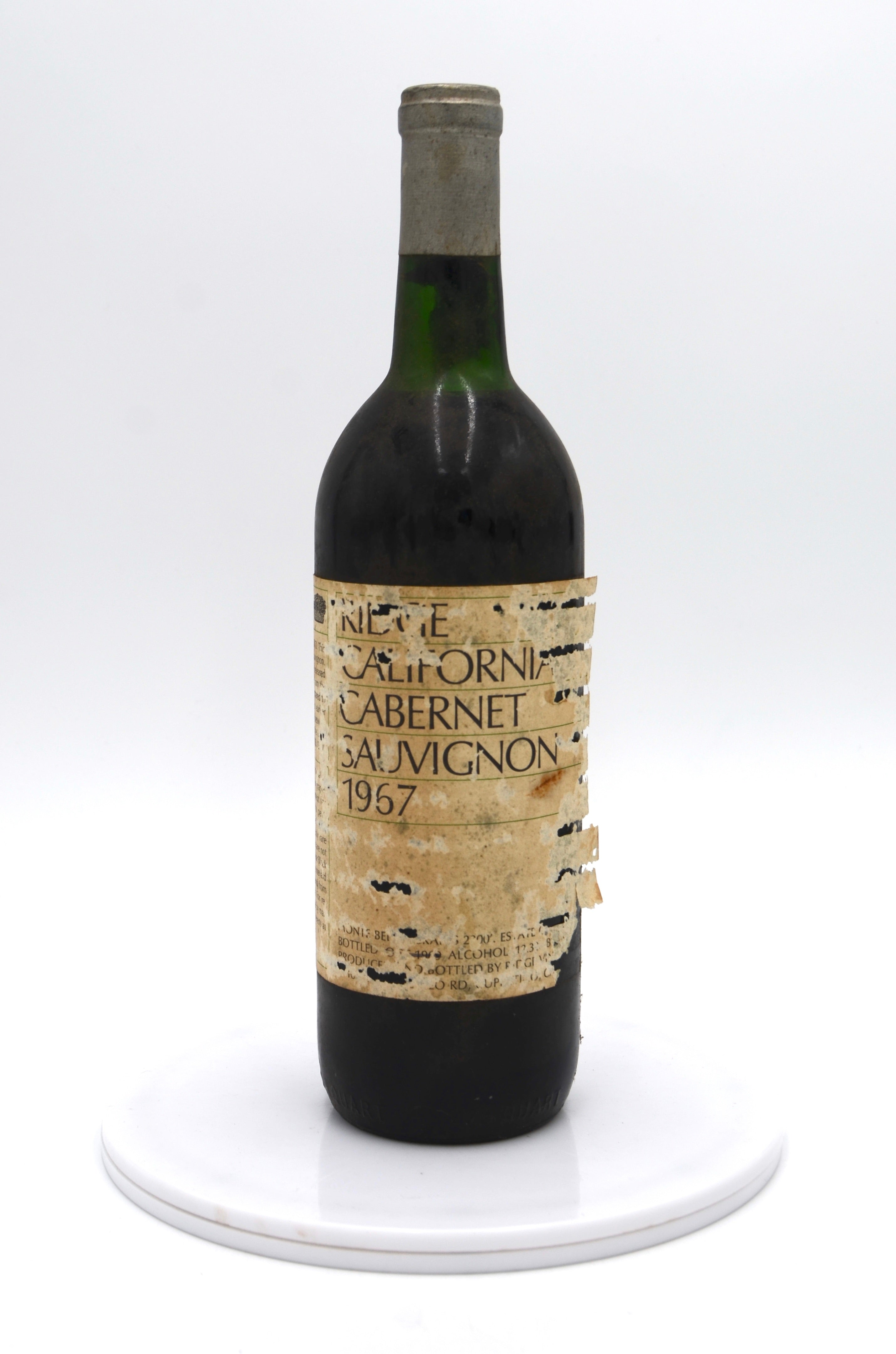 1967 Ridge Vineyards Cabernet Sauvignon, Monte Bello, Santa Cruz Mountains