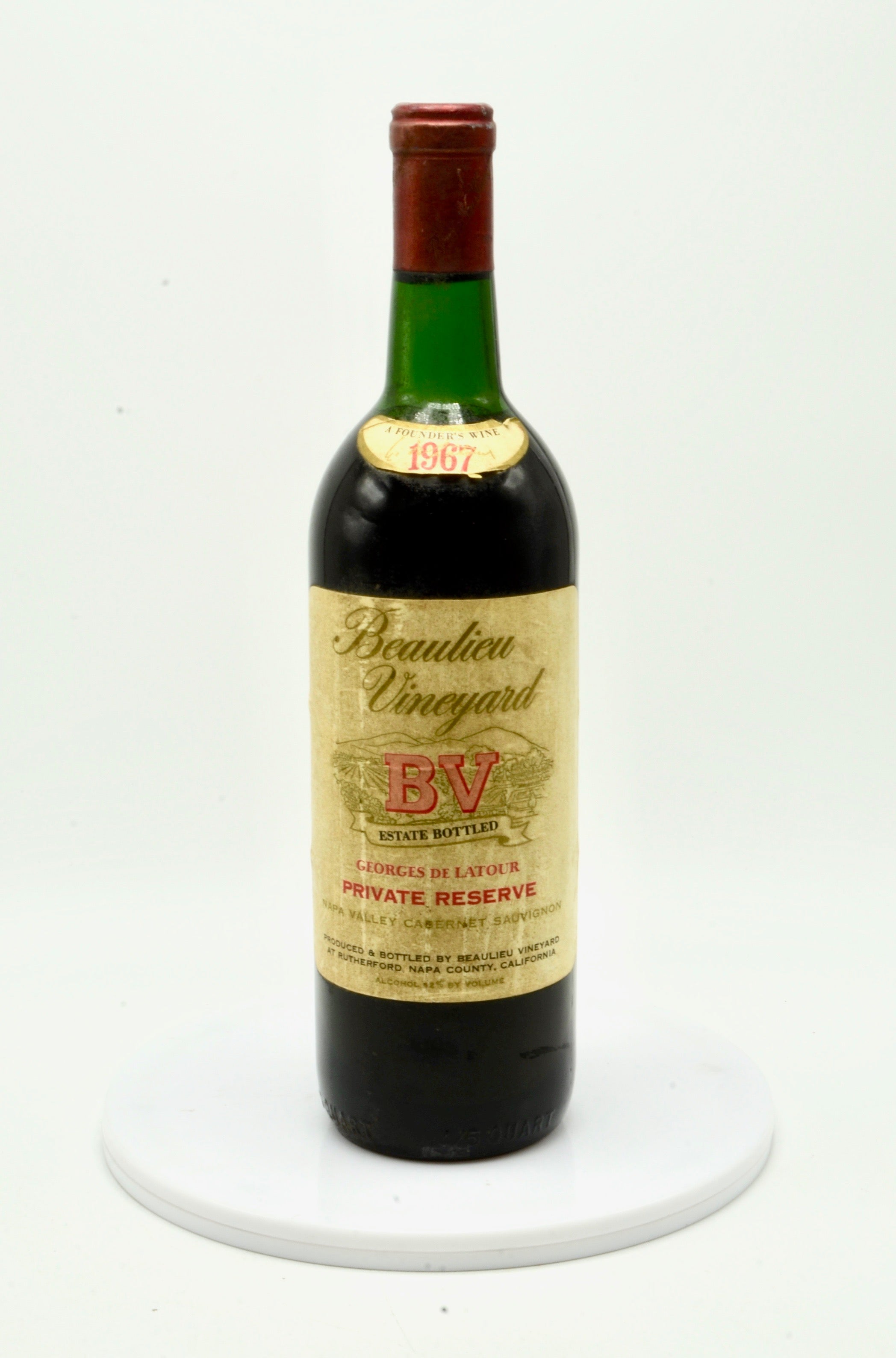 1967 Beaulieu Vineyard Georges de Latour Private Reserve Cabernet Sauvignon, Napa Valley