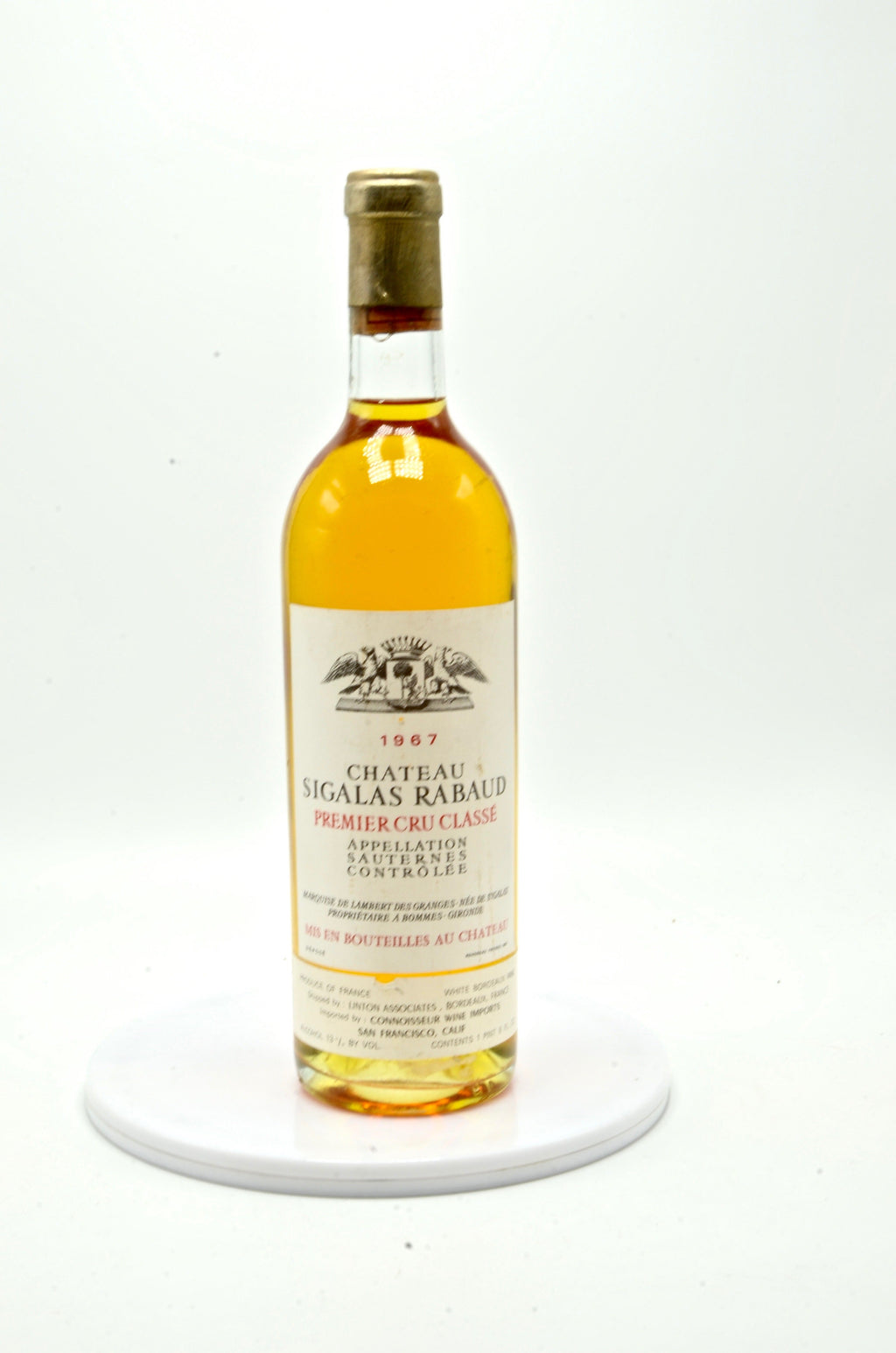 1967 Château Sigalas Rabaud, Sauternes