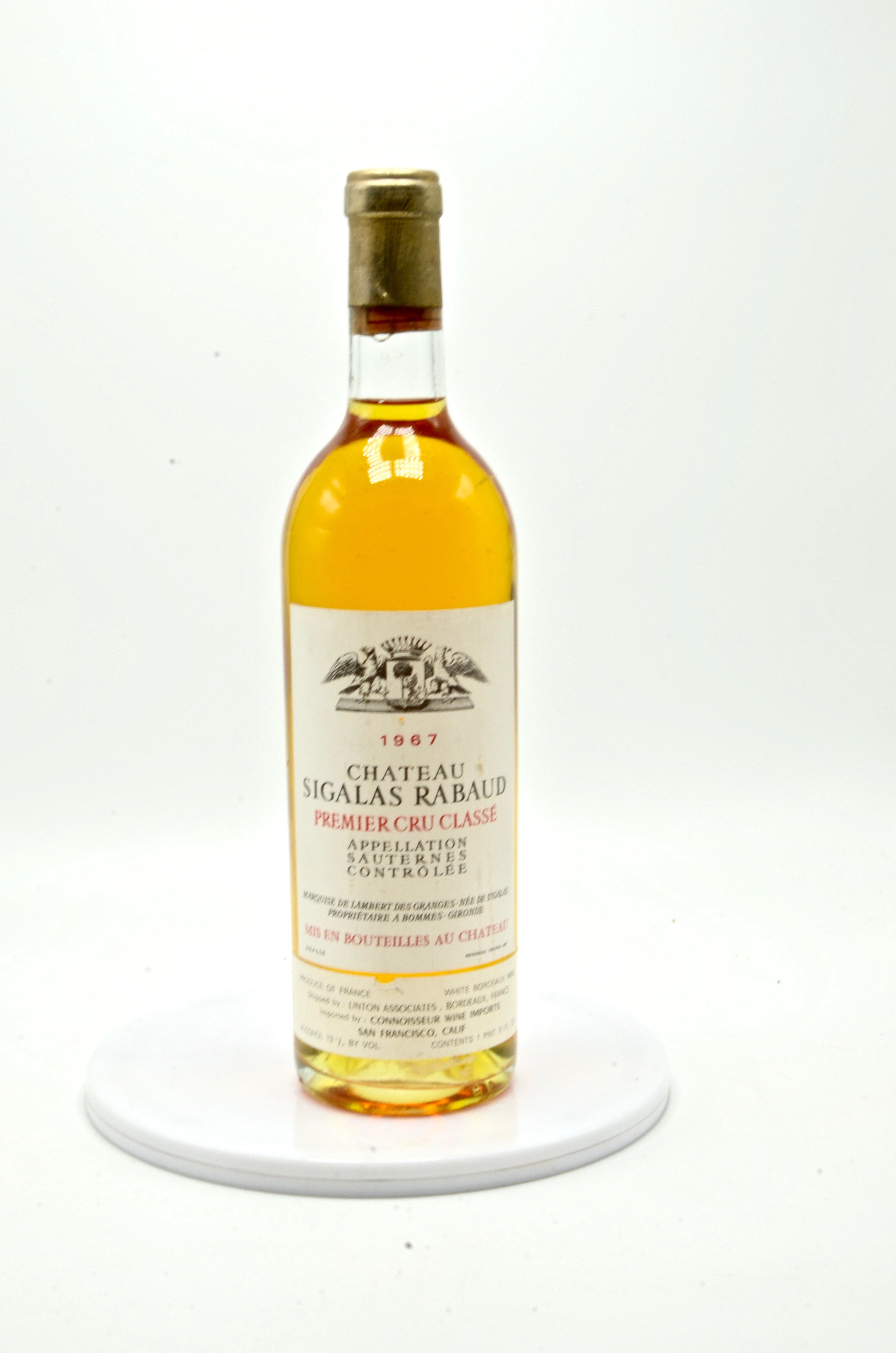1967 Château Sigalas Rabaud, Sauternes