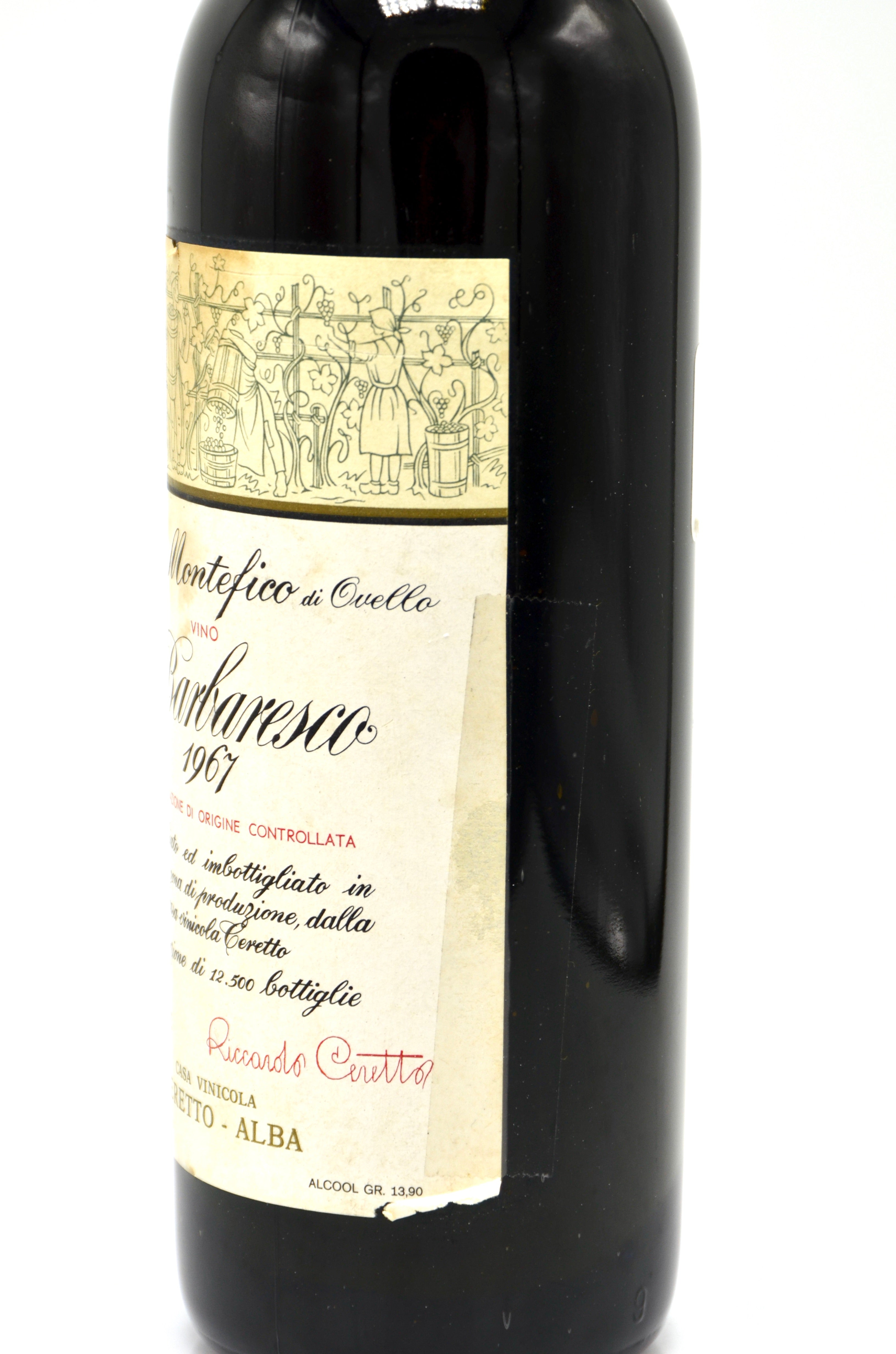 1967 Ceretto Montefico Barbaresco