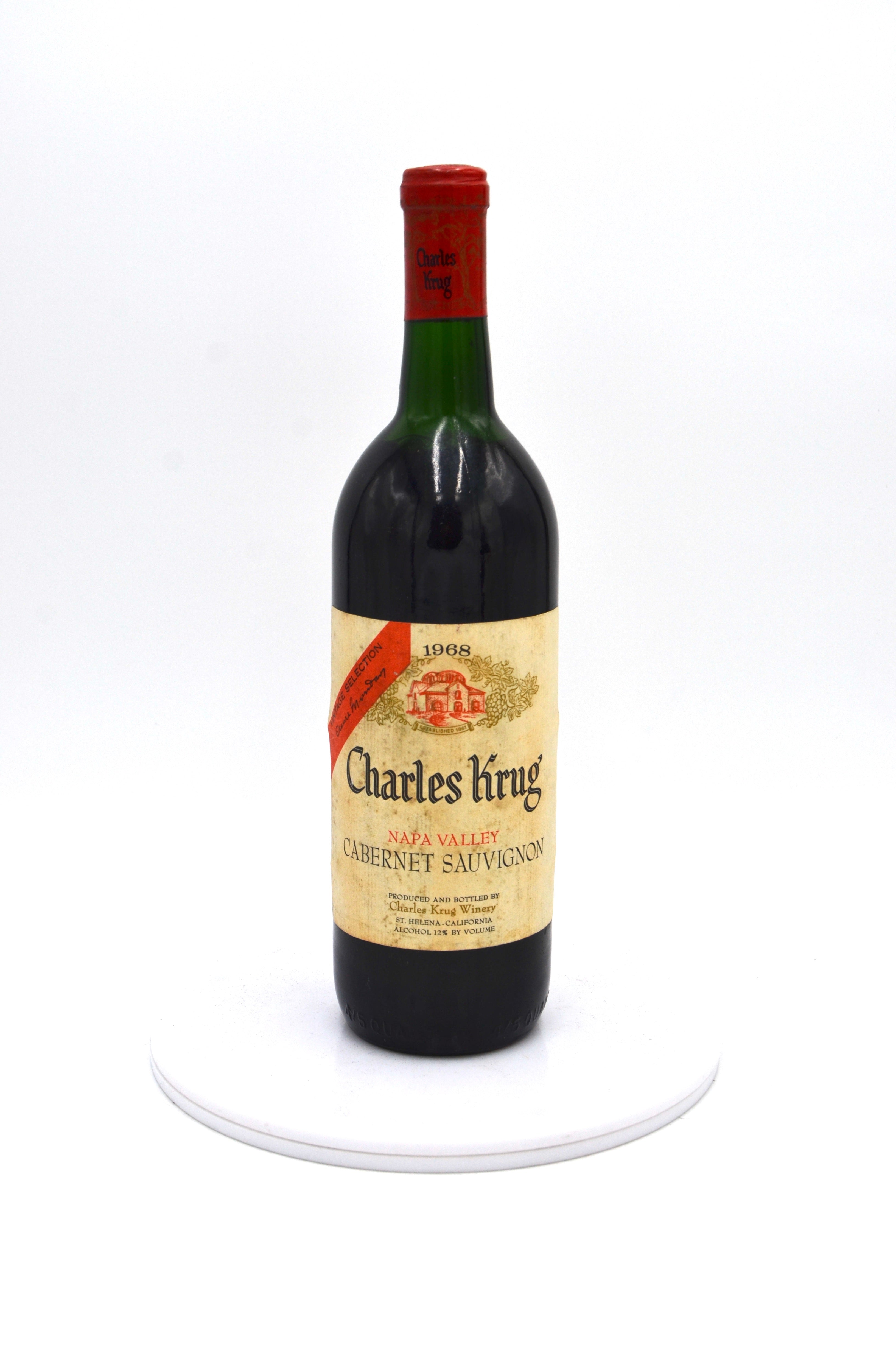 1968 Charles Krug Cabernet Sauvignon, Vintage Selection, Napa Valley