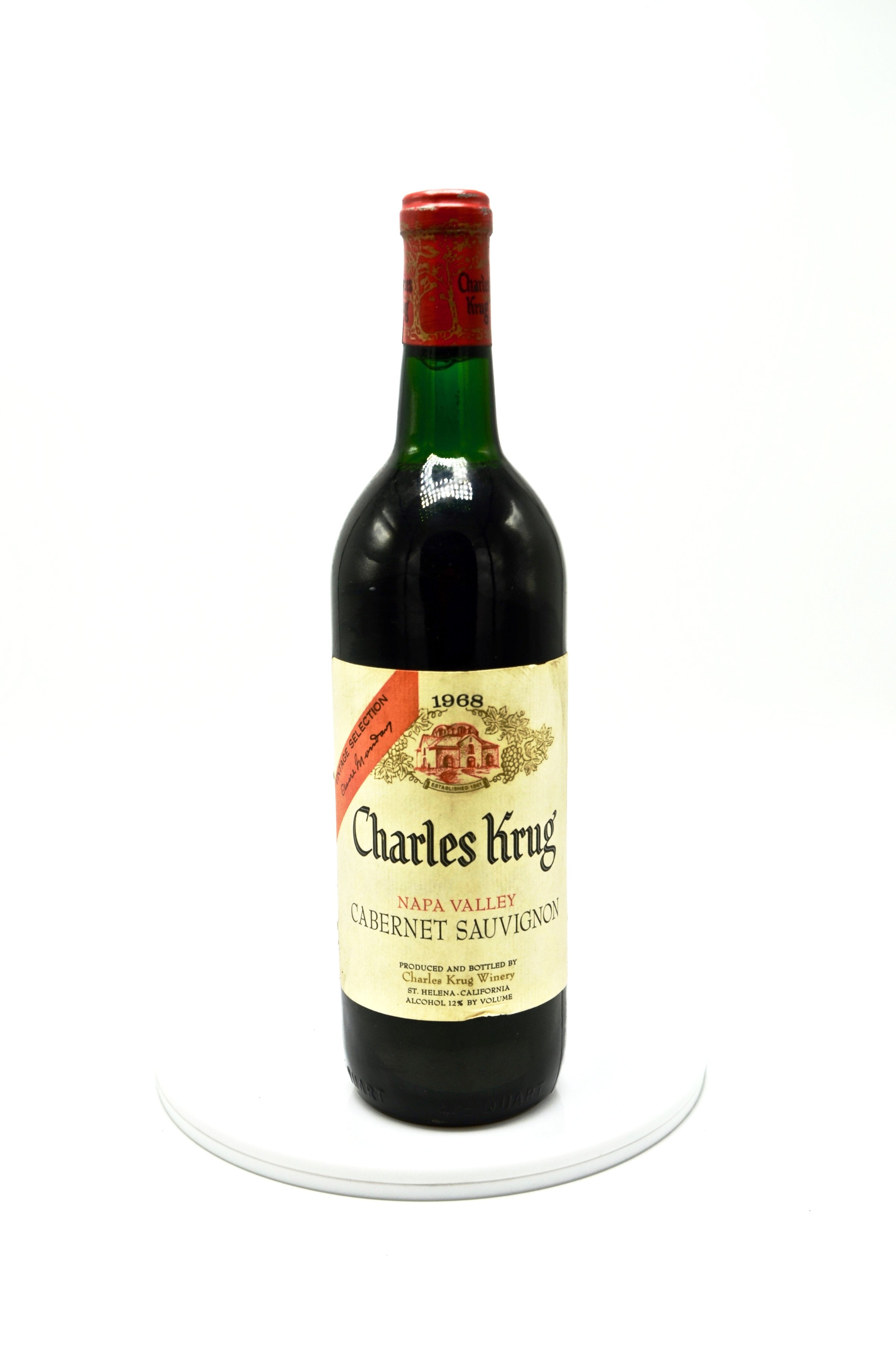 1968 Charles Krug Cabernet Sauvignon, Vintage Selection, Napa Valley