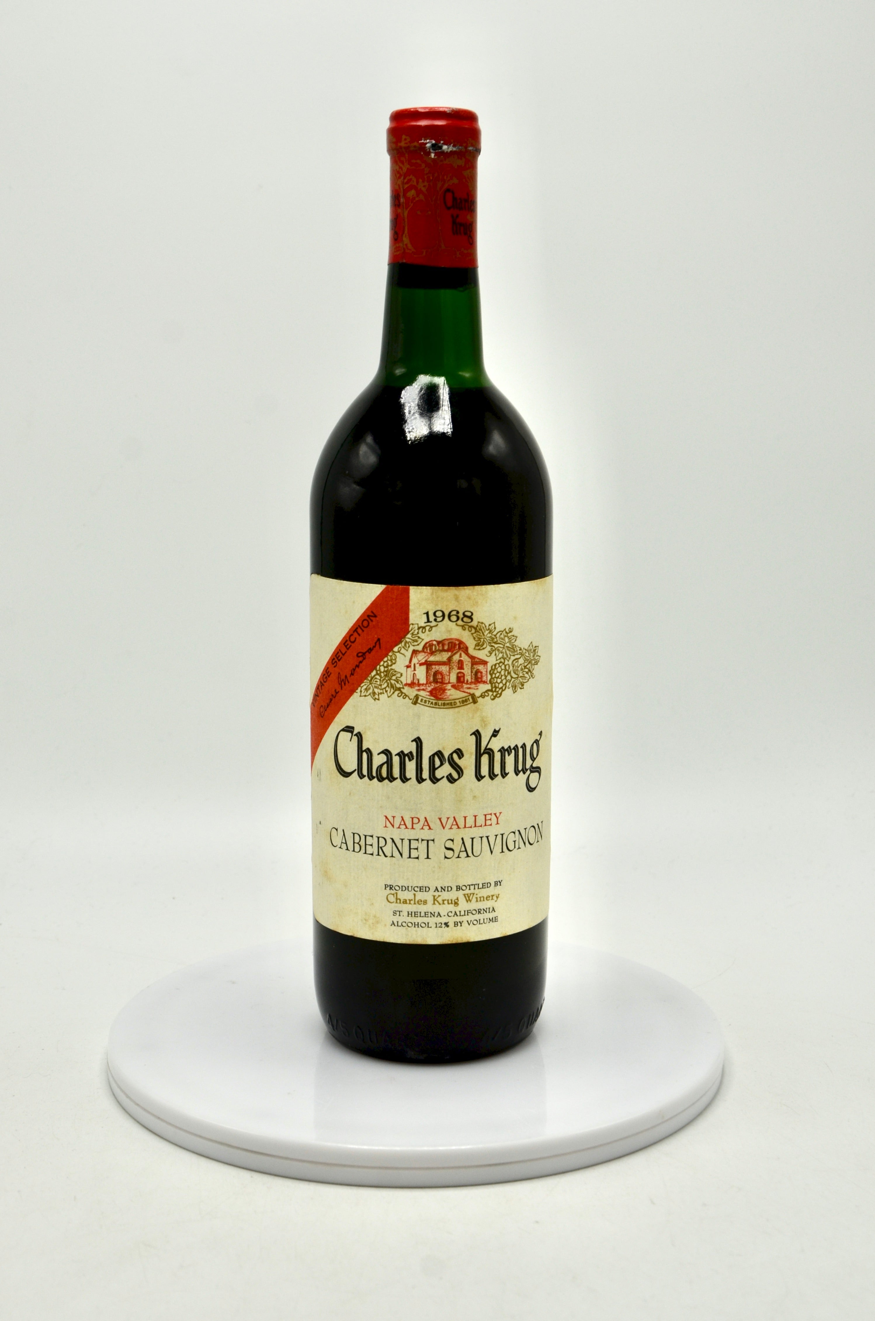 1968 Charles Krug Cabernet Sauvignon, Vintage Selection, Napa Valley