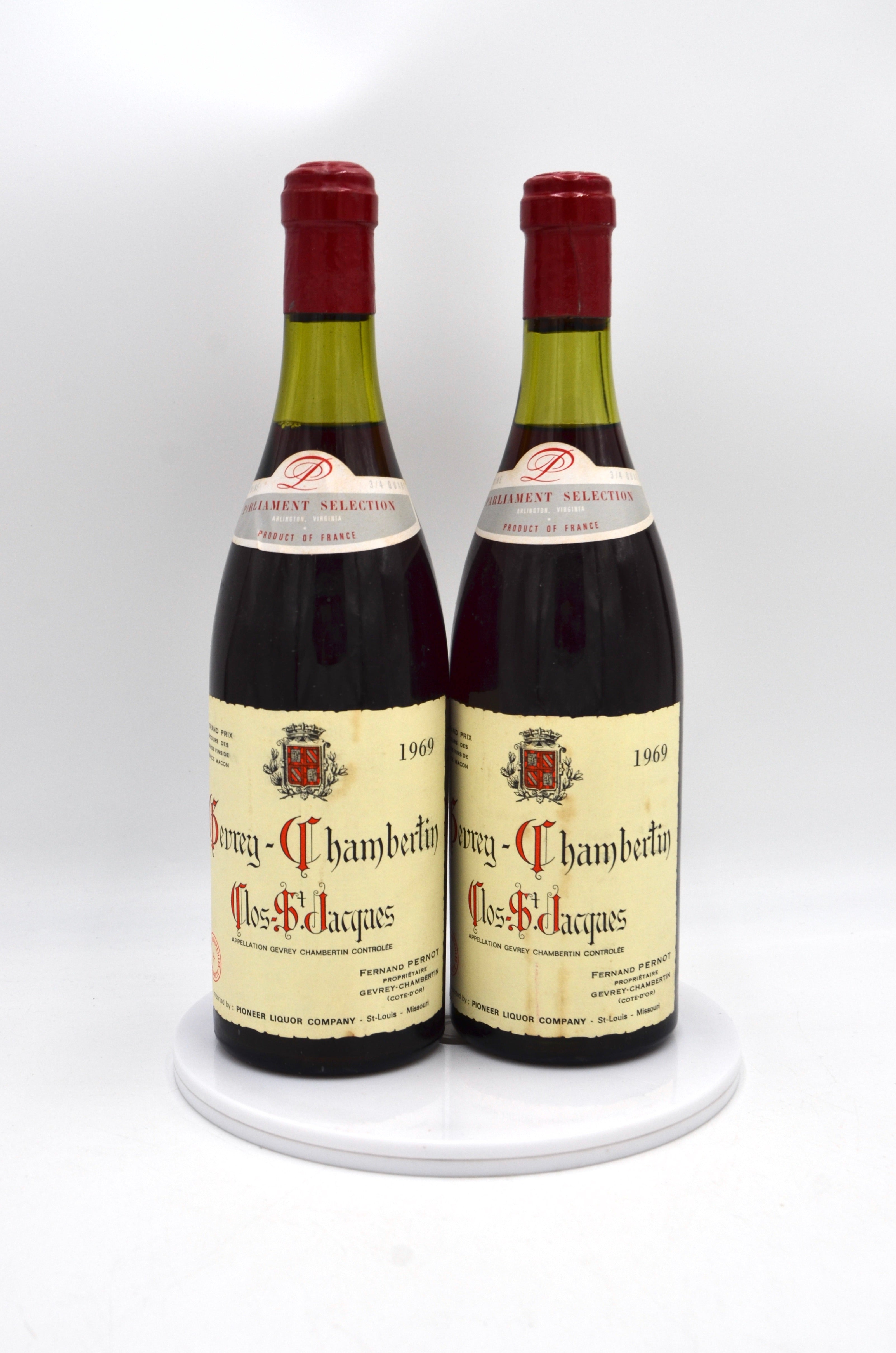 1969 Fernand Pernot Gevrey-Chambertin, Clos St. Jacques, Premier Cru