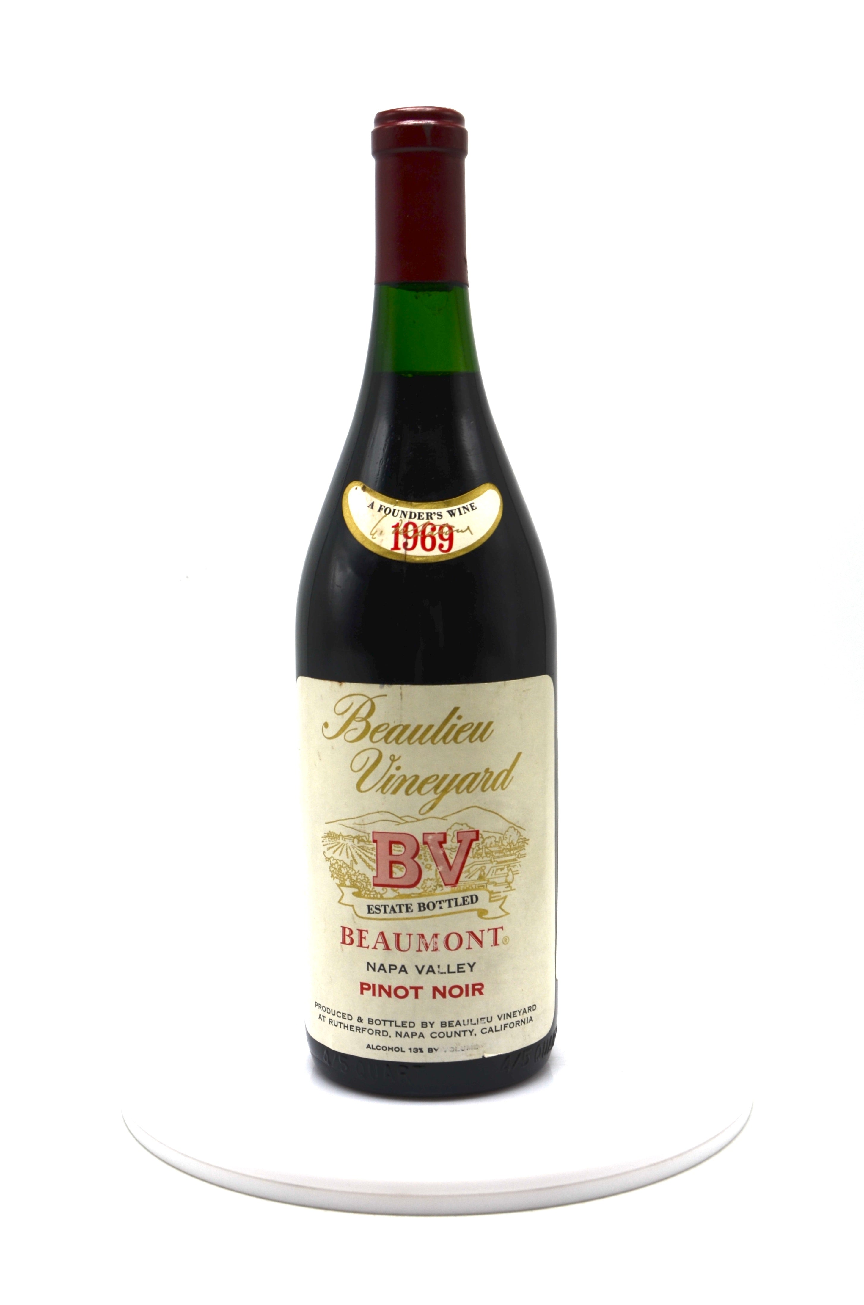 1969 Beaulieu Vineyard Pinot Noir, Beaumont, Napa Valley