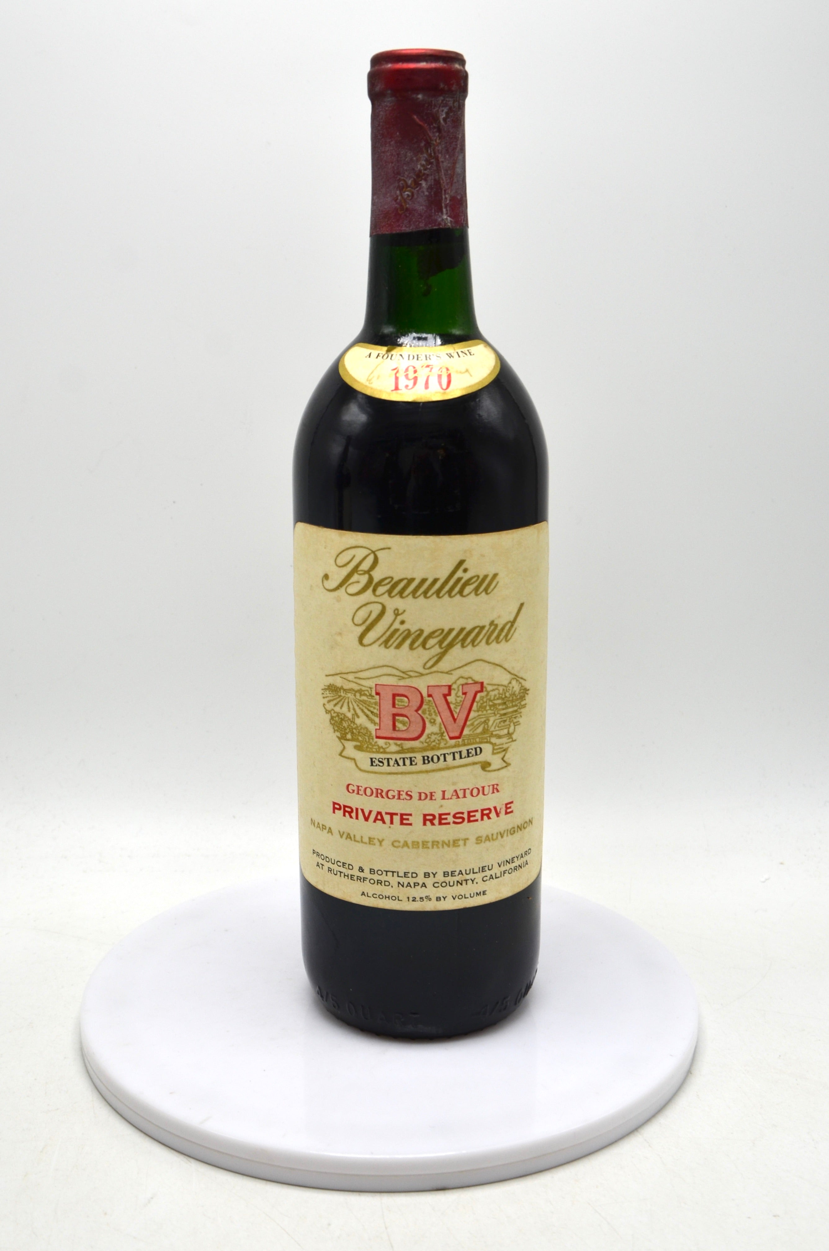 1970 Beaulieu Vineyard Georges de Latour Private Reserve Cabernet Sauvignon, Napa Valley