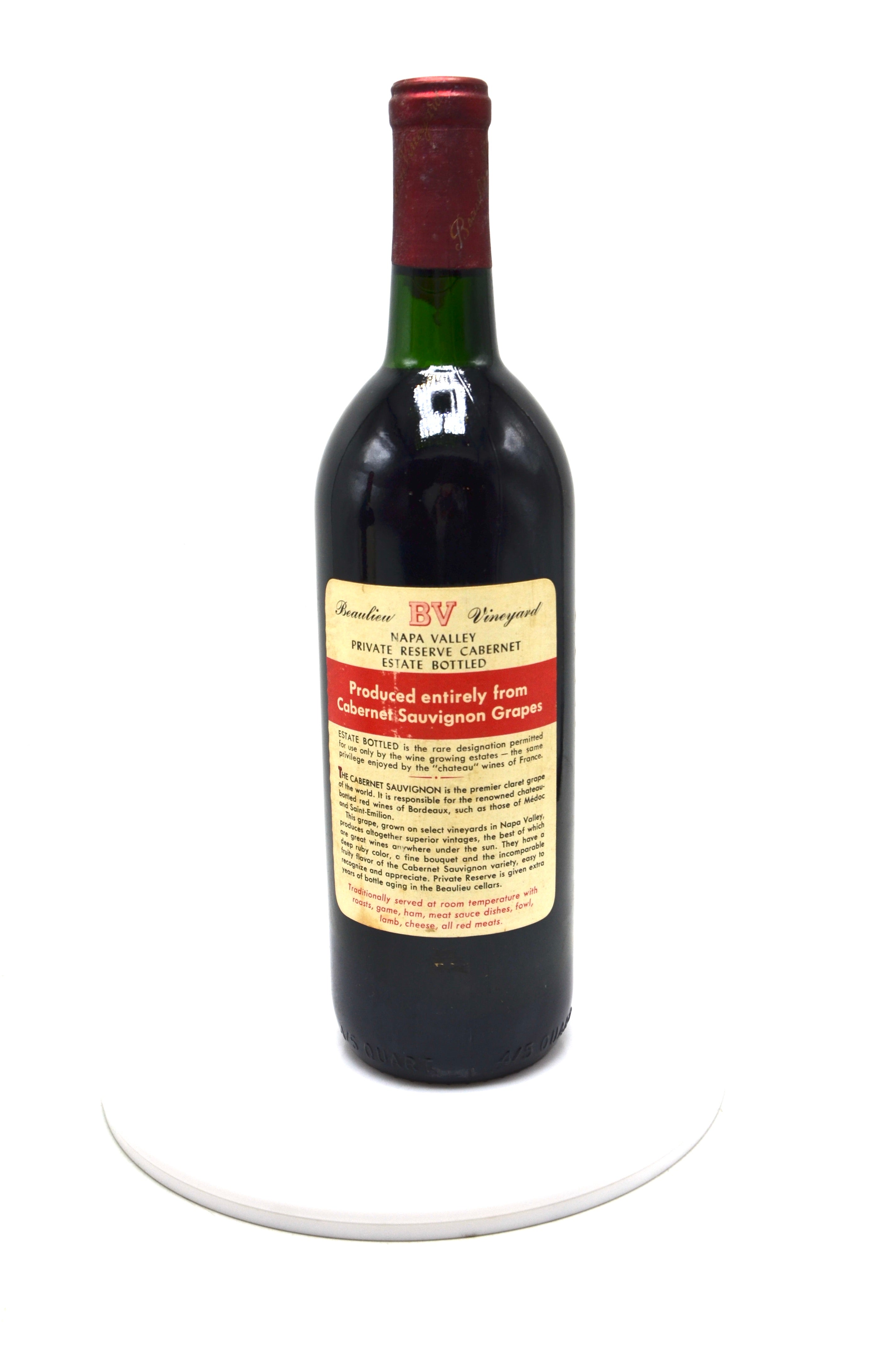 1970 Beaulieu Vineyard Georges de Latour Private Reserve Cabernet Sauvignon, Napa Valley