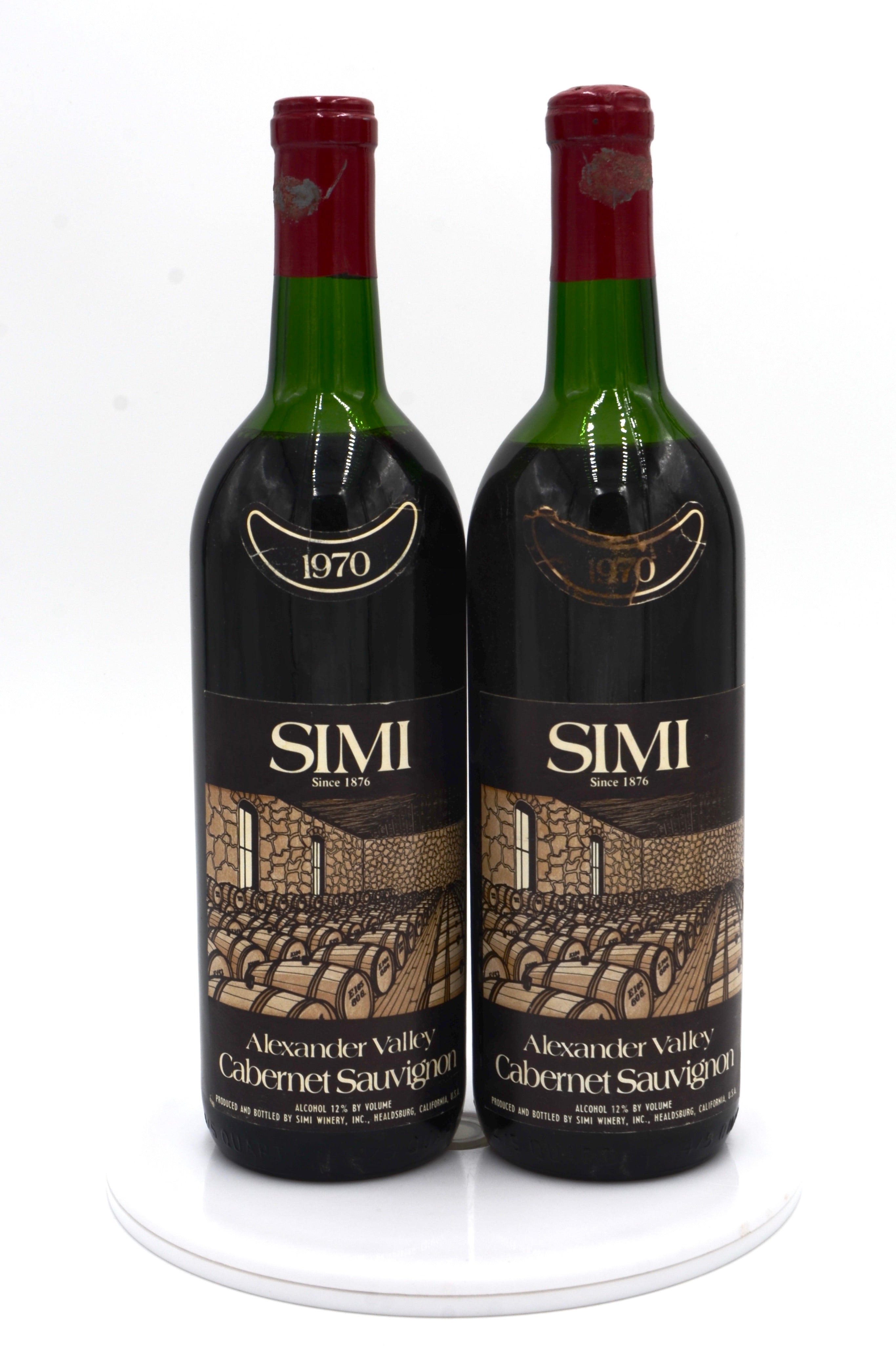 1970 Simi Winery Cabernet Sauvignon, Alexander Valley