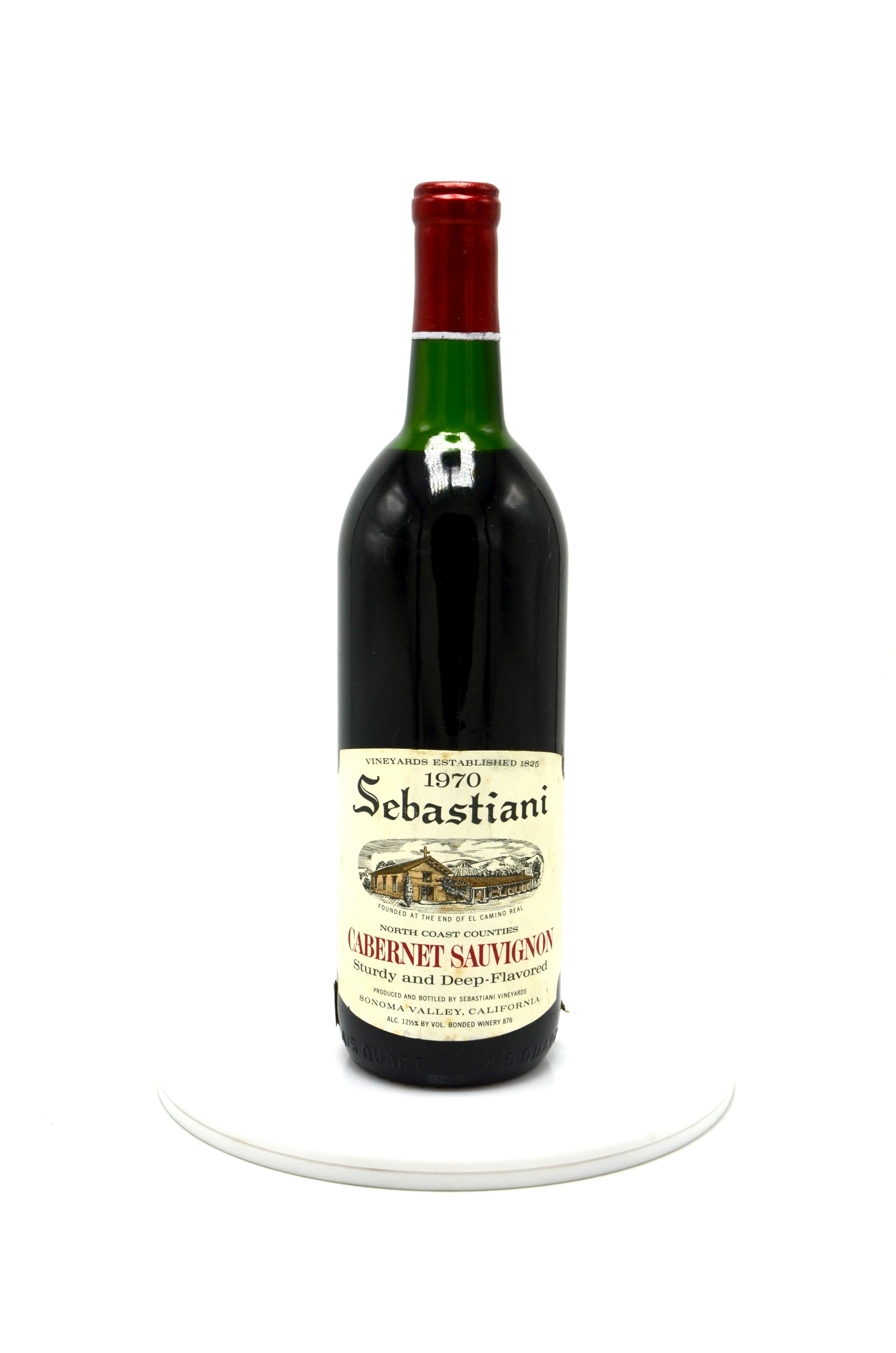1970 Sebastiani Vineyards Cabernet Sauvignon, North Coast, Sonoma County