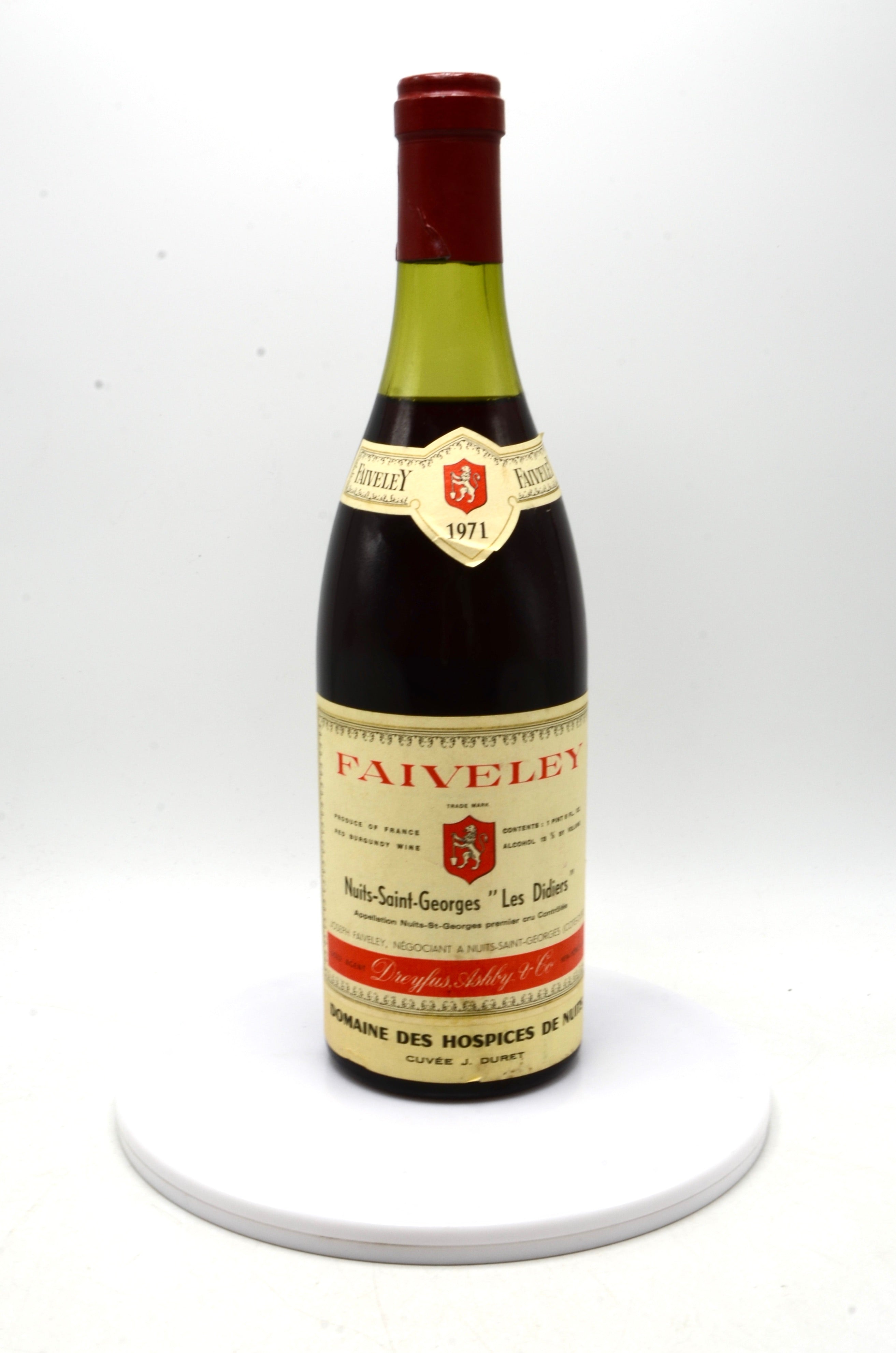 1971 Domaine Faiveley Nuits-Saint-Georges, Les Didiers, Premier Cru