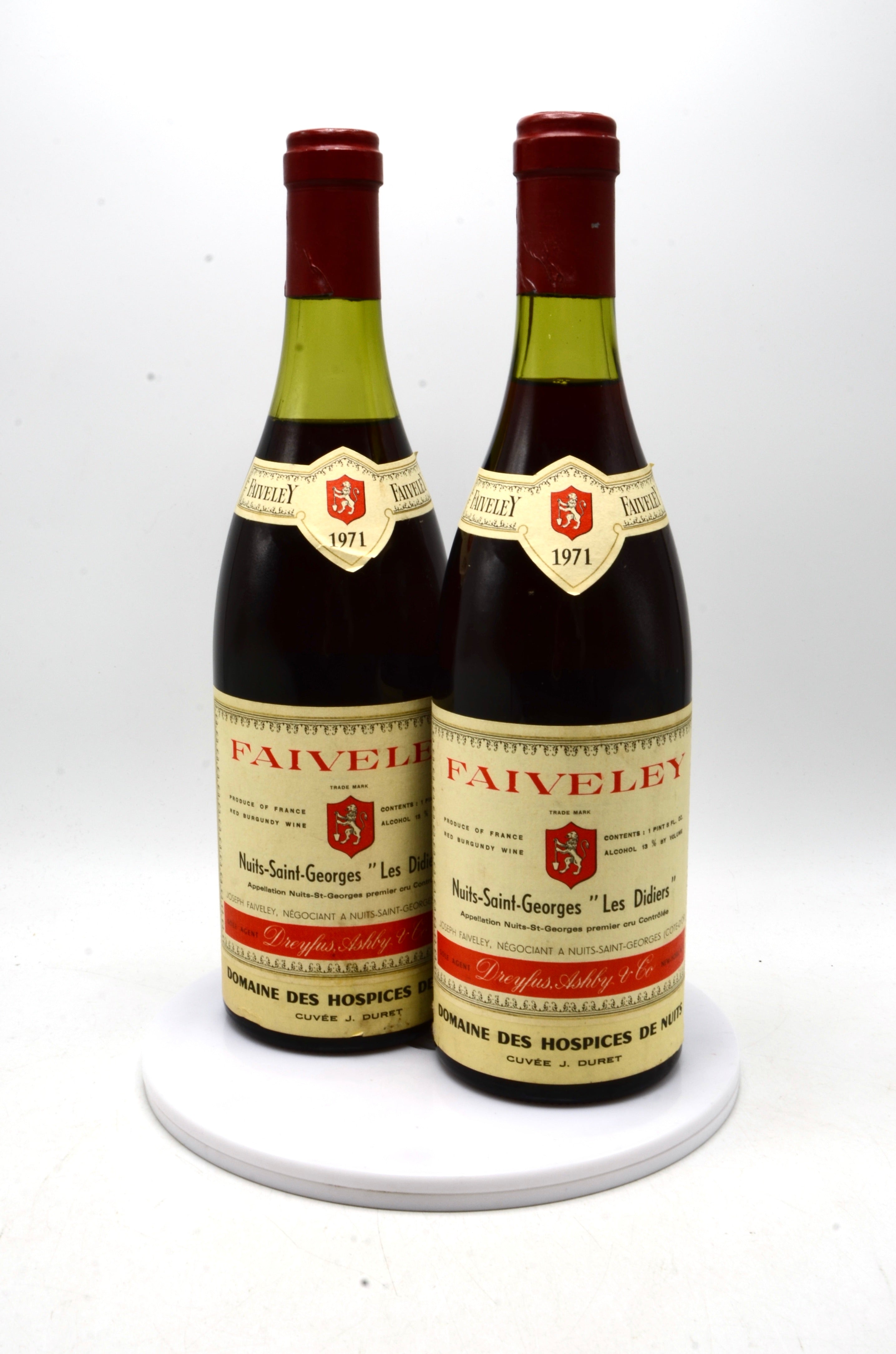 1971 Domaine Faiveley Nuits-Saint-Georges, Les Didiers, Premier Cru