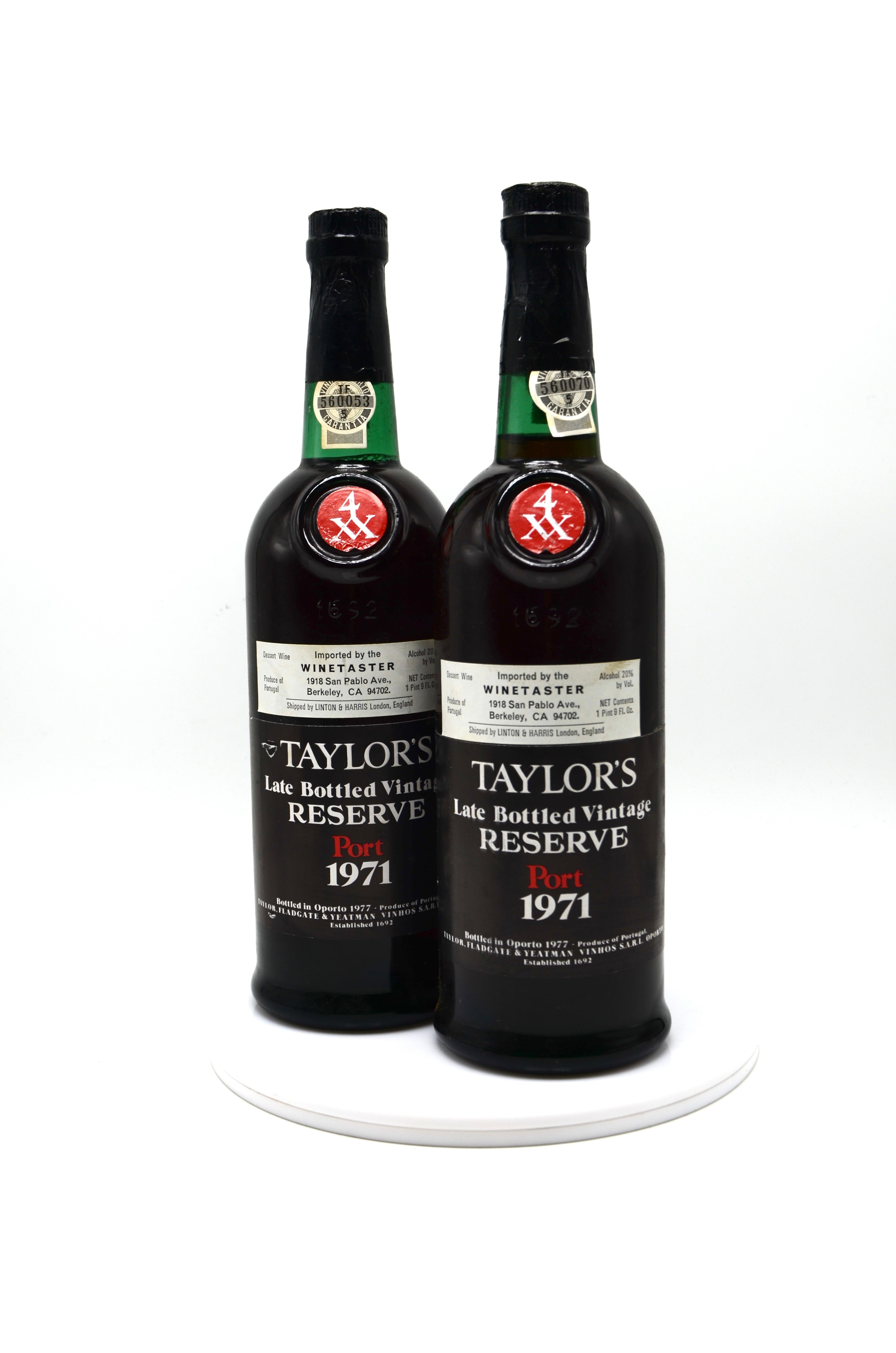1971 Taylor Fladgate Late Bottled Vintage Port
