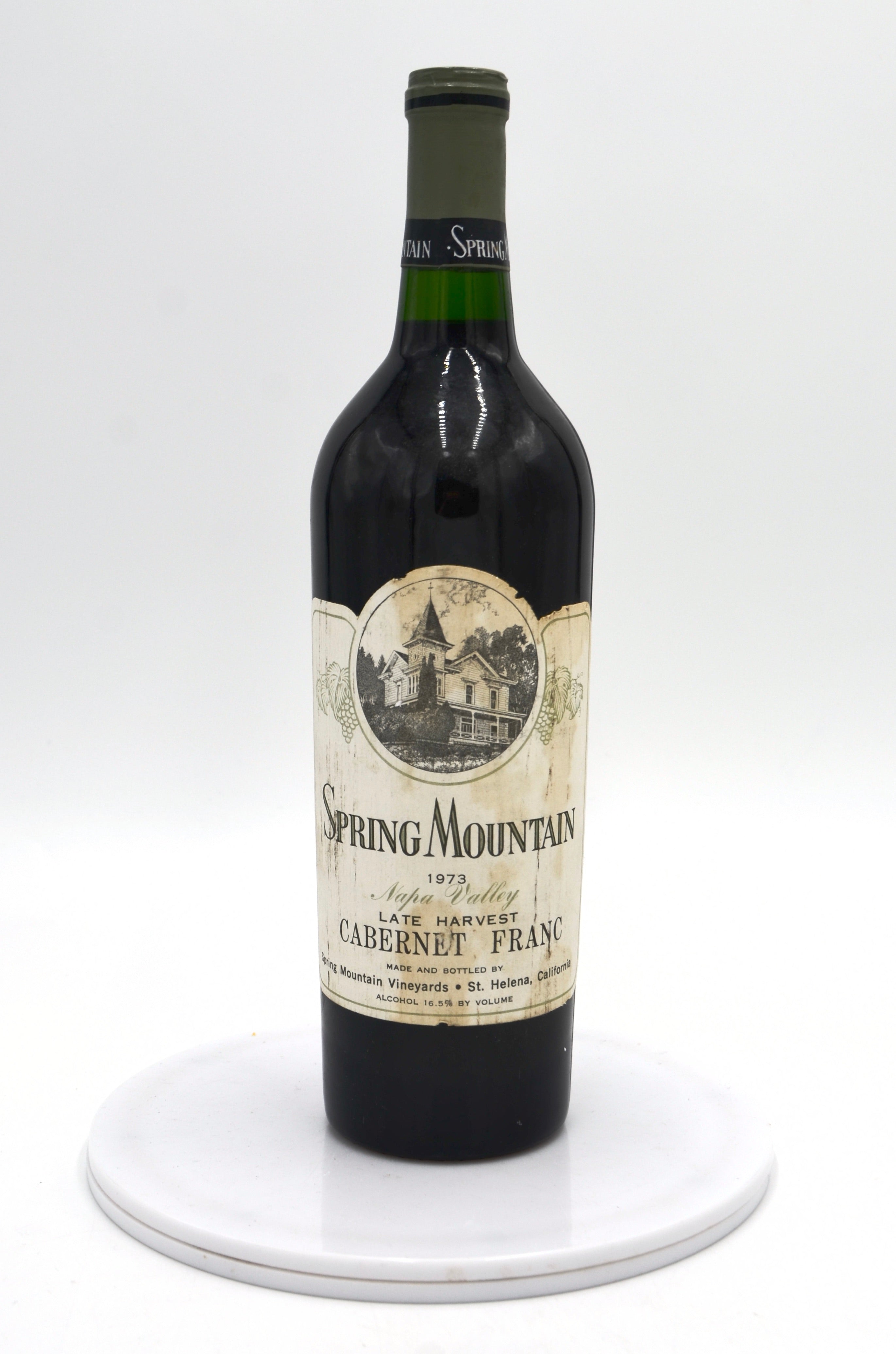 1973 Spring Mountain Vineyard Cabernet Franc, Late Harvest, Napa Valley
