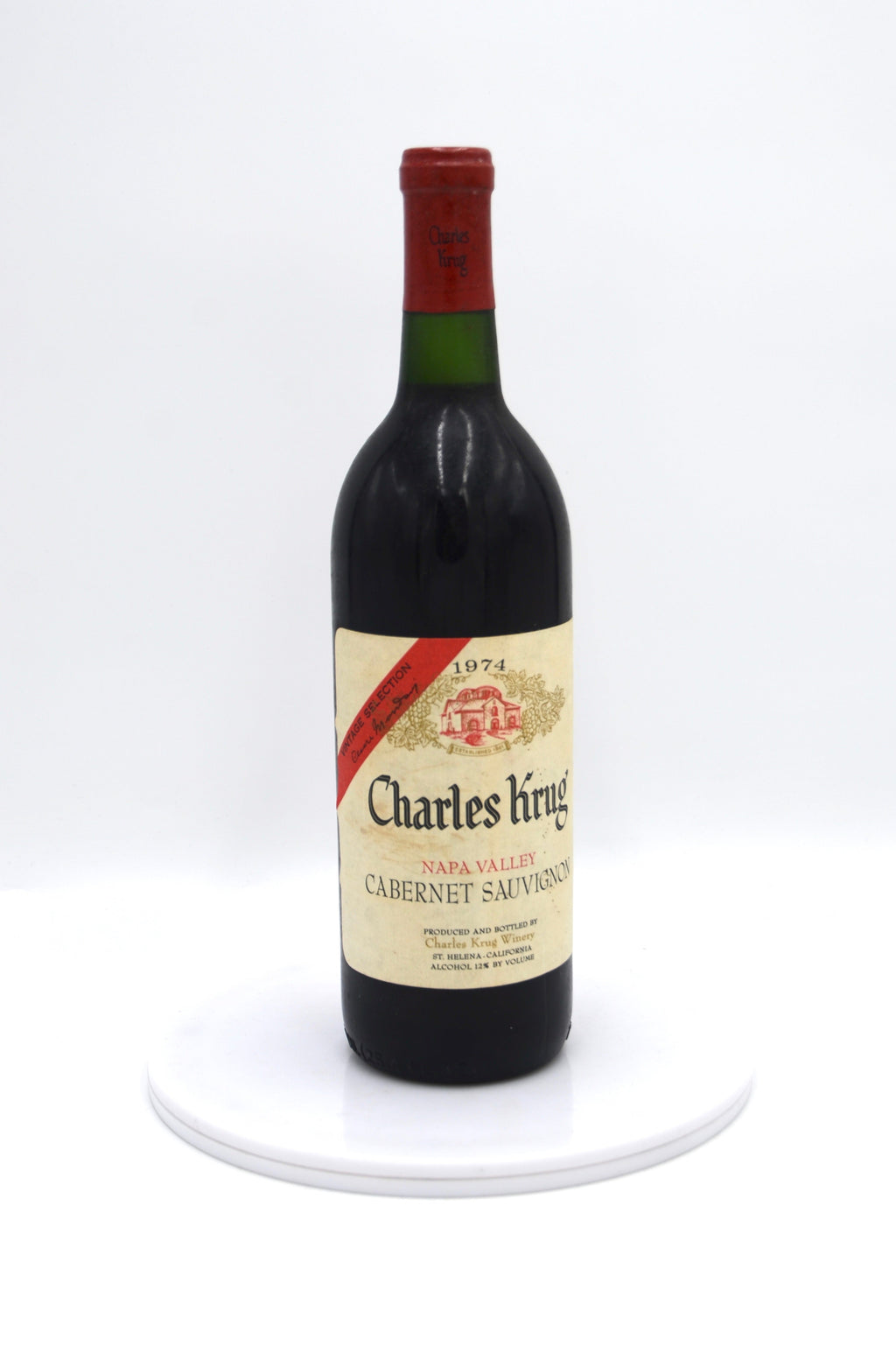 1974 Charles Krug Cabernet Sauvignon, Vintage Selection, Napa Valley