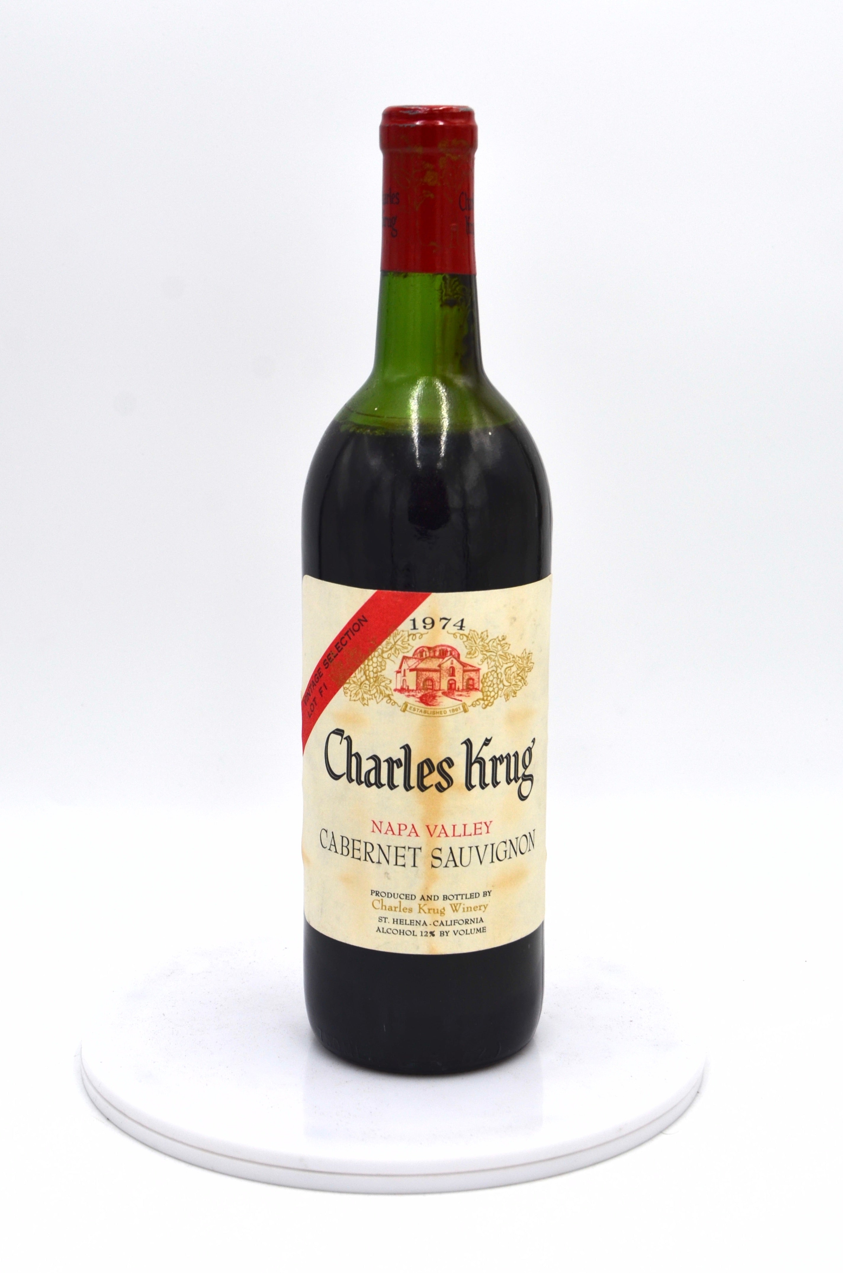 1974 Charles Krug Cabernet Sauvignon, Vintage Selection Lot F1, Napa Valley