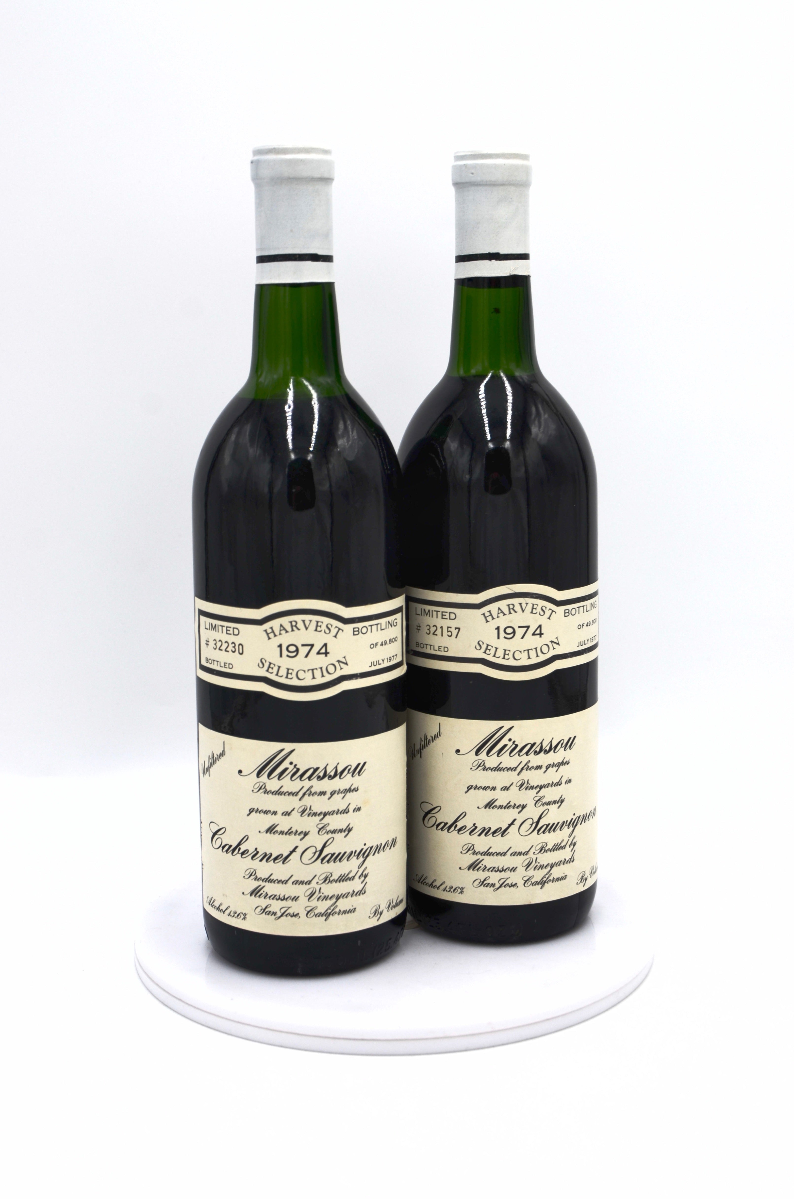 1974 Mirassou Vineyards Cabernet Sauvignon, Monterey County