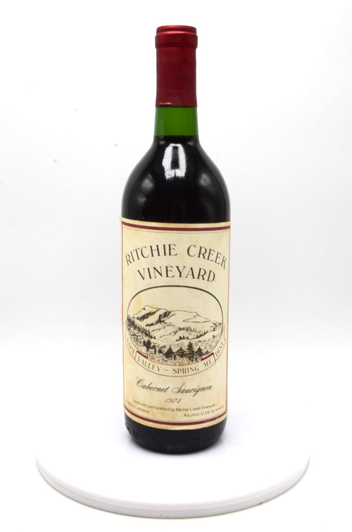 1974 Ritchie Creek Vineyard Cabernet Sauvignon, Spring Mountain District, Napa Valley