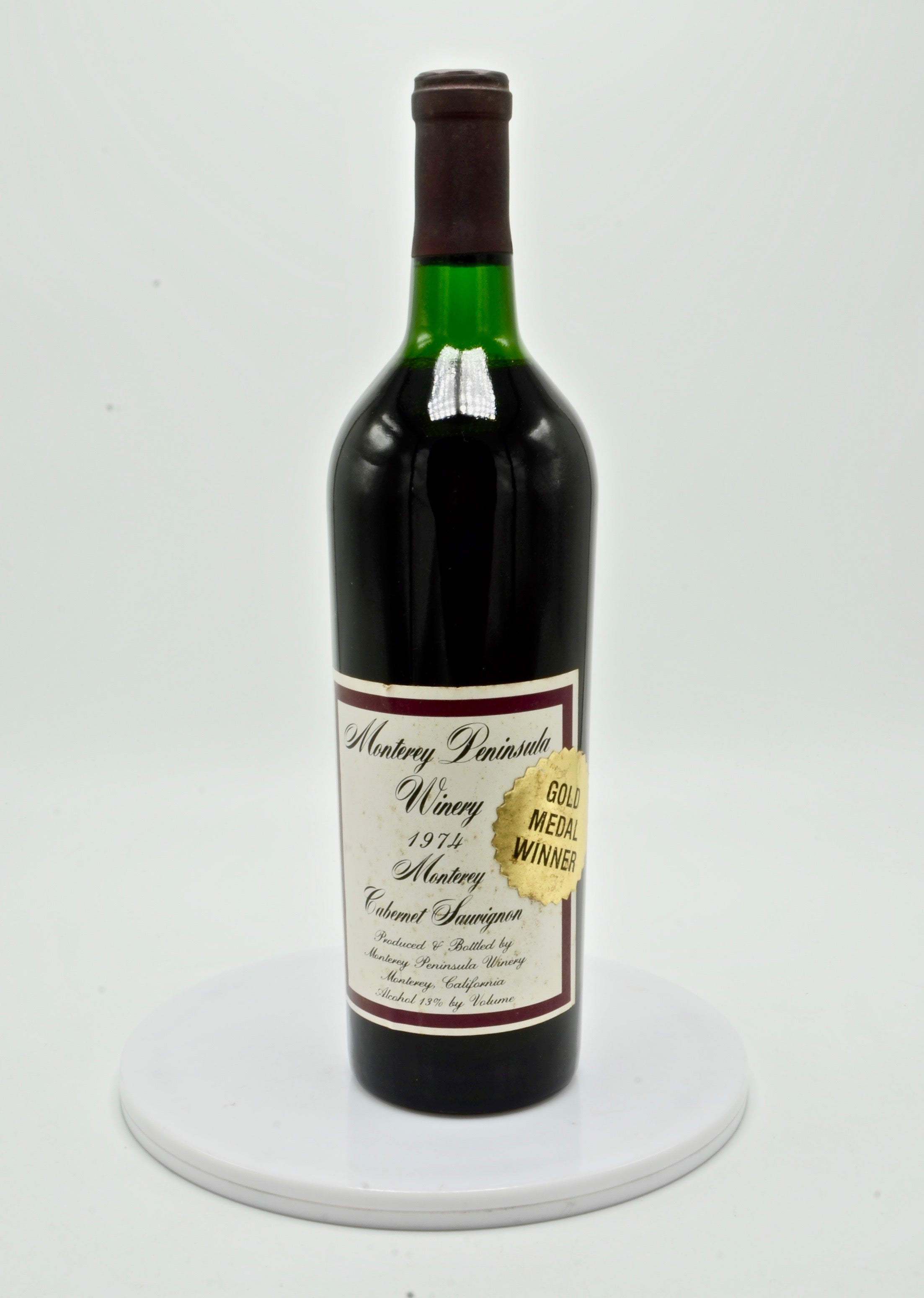 1974 Monterey Peninsula Winery Cabernet Sauvignon, Monterey County