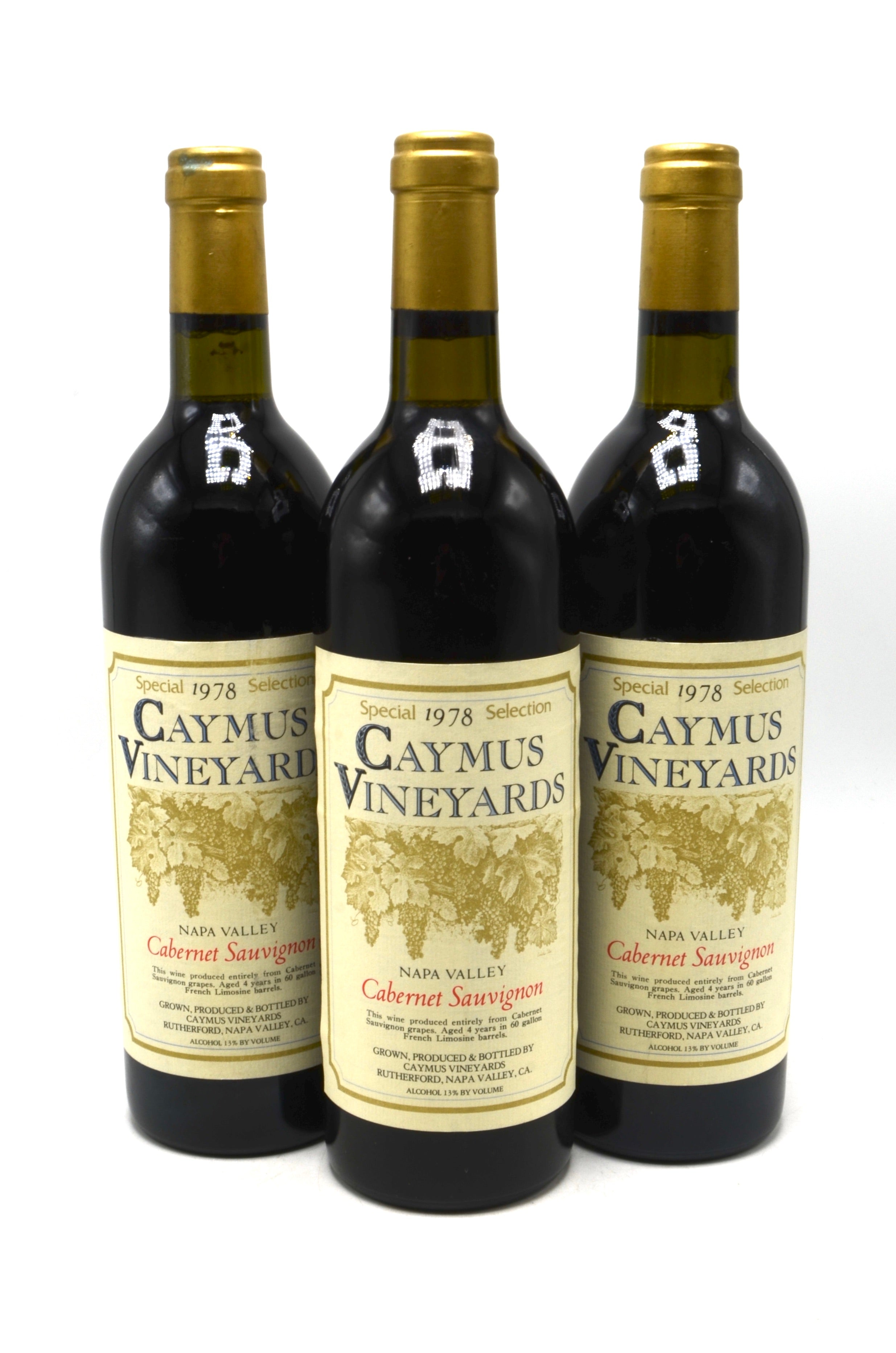 1978 Caymus Cabernet Sauvignon, Special Selection, Rutherford, Napa Valley