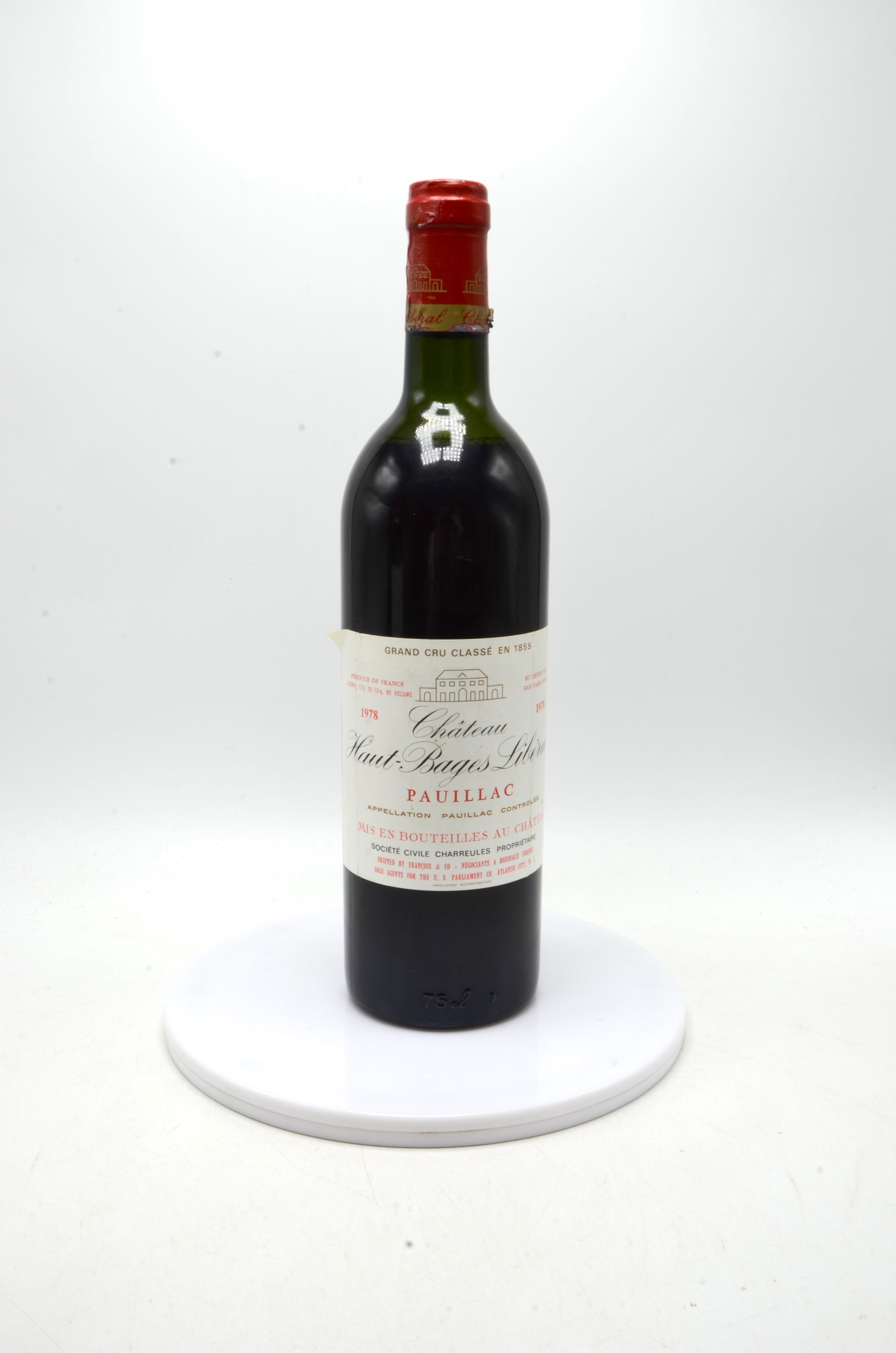 1978 Château Haut-Bages Liberal, Pauillac
