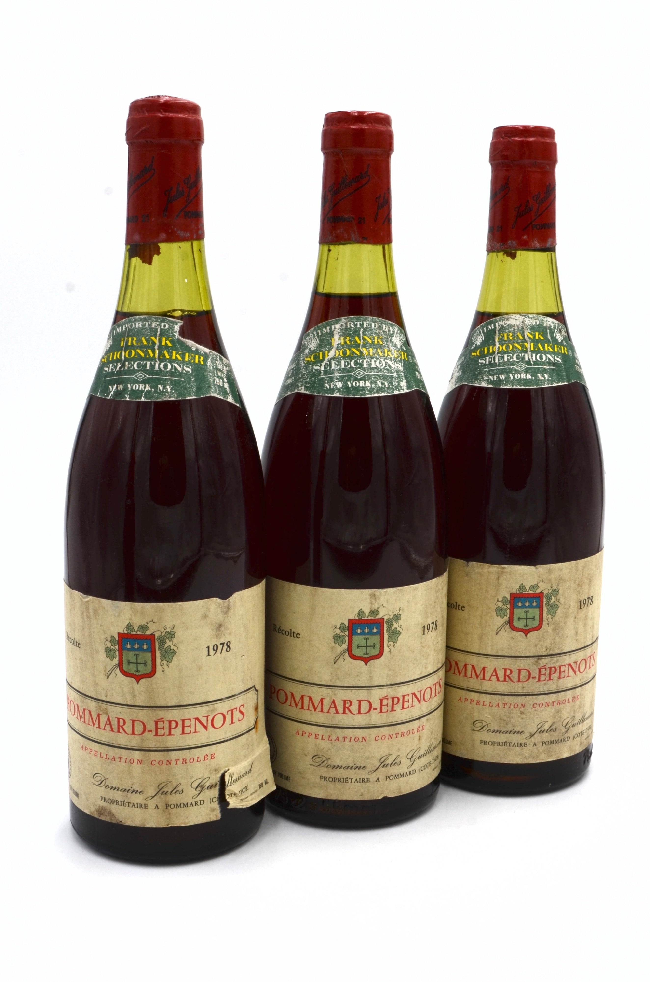 1978 Domaine Jules Guillemard Pommard, Les Epenots, Premier Cru