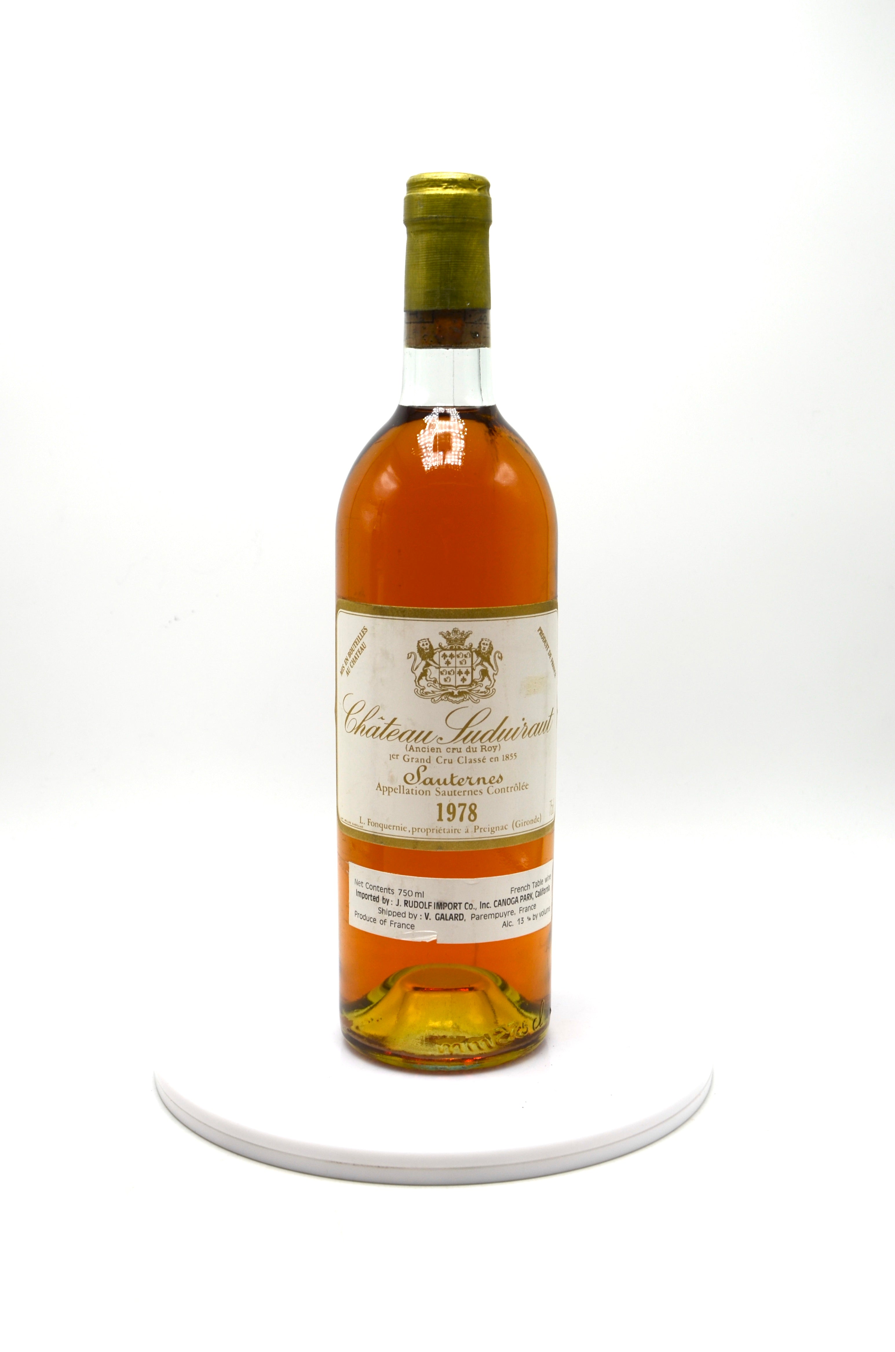 1978 Château Suduiraut, Sauternes