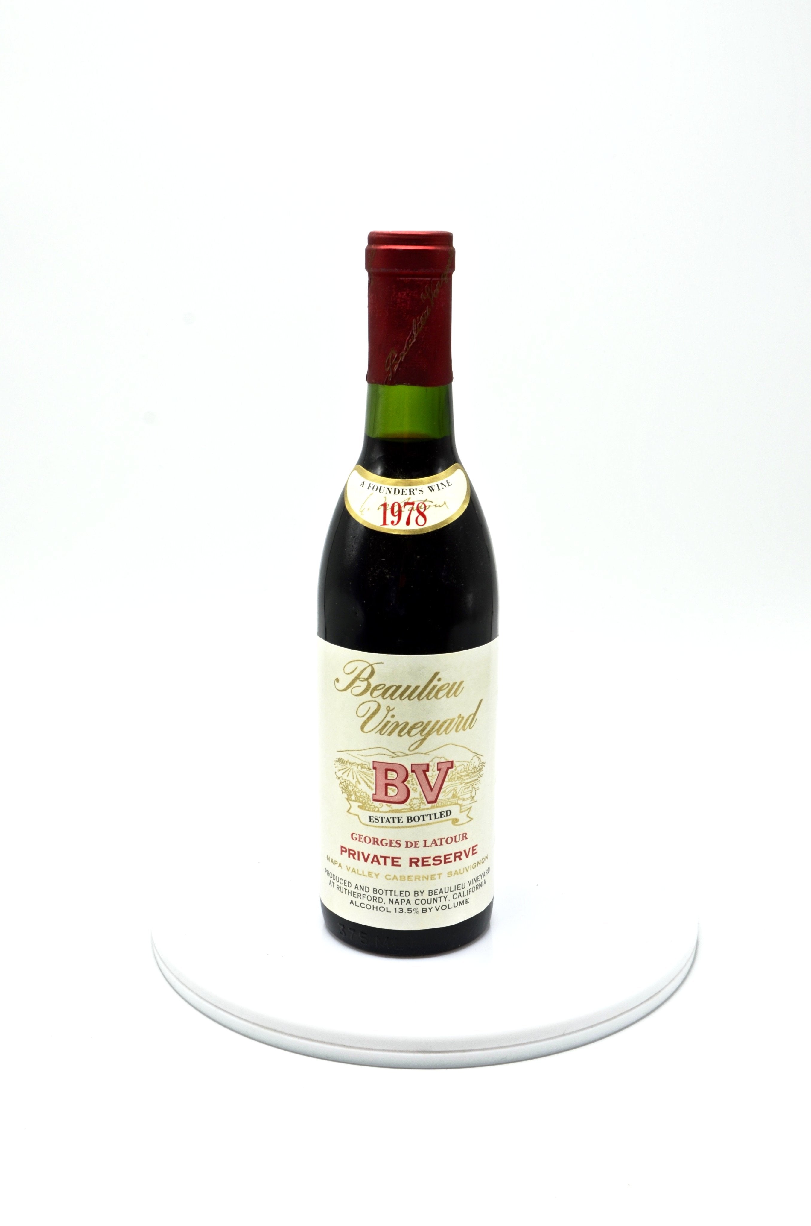 1978 Beaulieu Vineyard Georges de Latour Private Reserve Cabernet Sauvignon, Napa Valley (half-bottle)