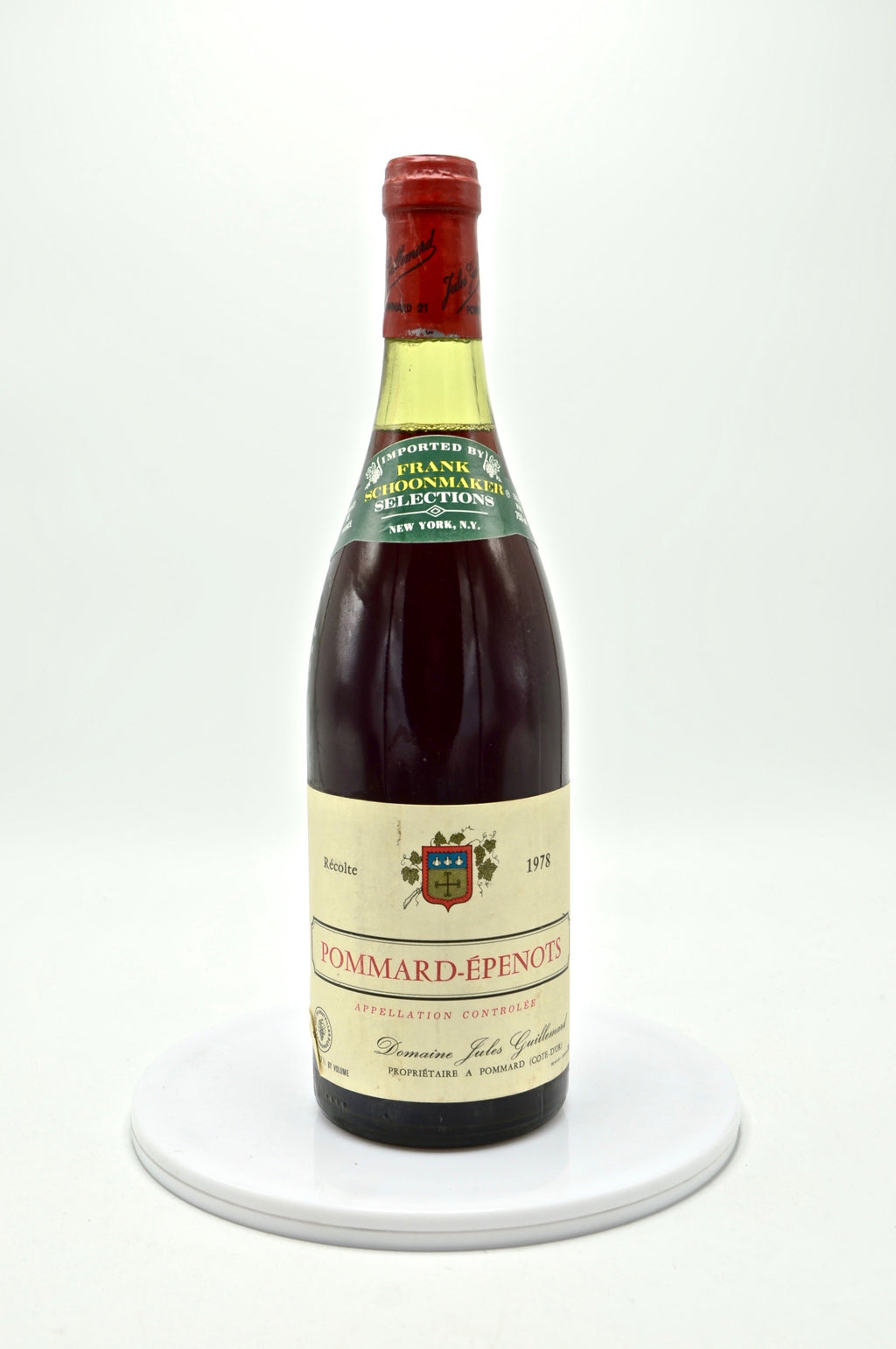 1978 Domaine Jules Guillemard Pommard, Les Epenots, Premier Cru
