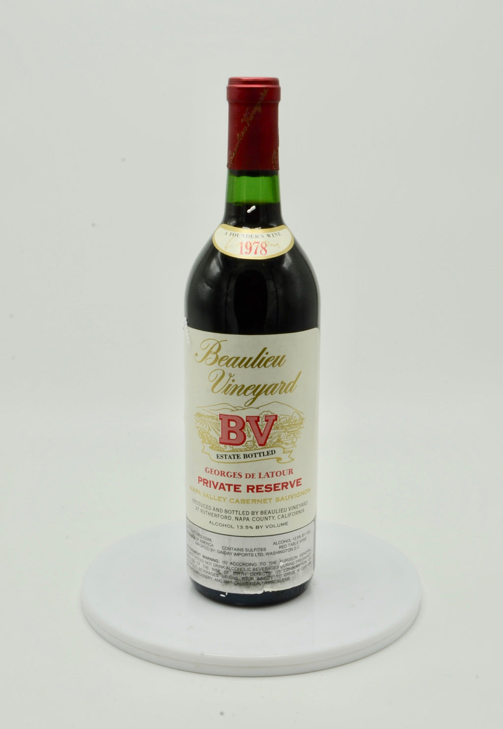 1978 Beaulieu Vineyard Georges de Latour Private Reserve Cabernet Sauvignon, Napa Valley