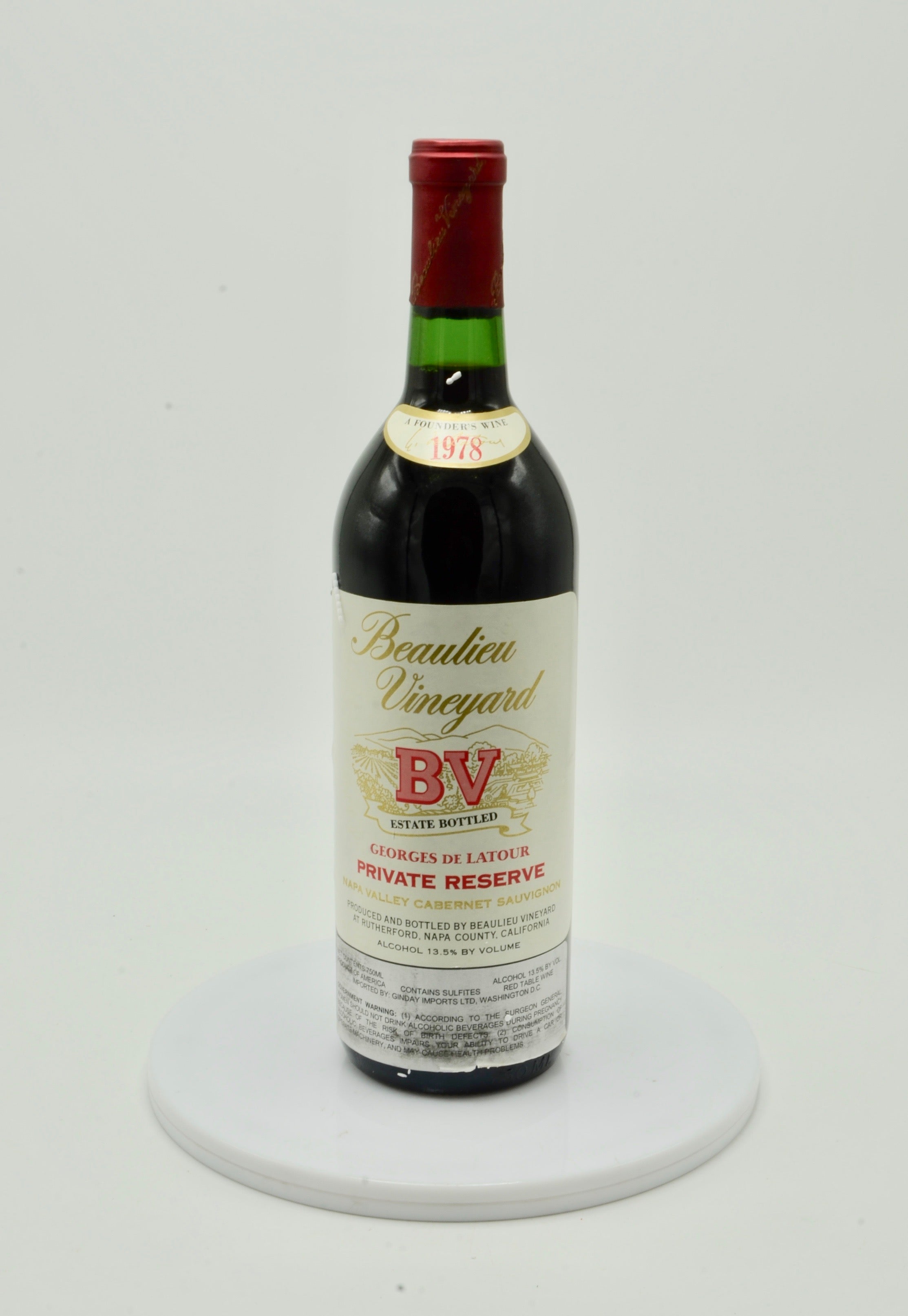 1978 Beaulieu Vineyard Georges de Latour Private Reserve Cabernet Sauvignon, Napa Valley