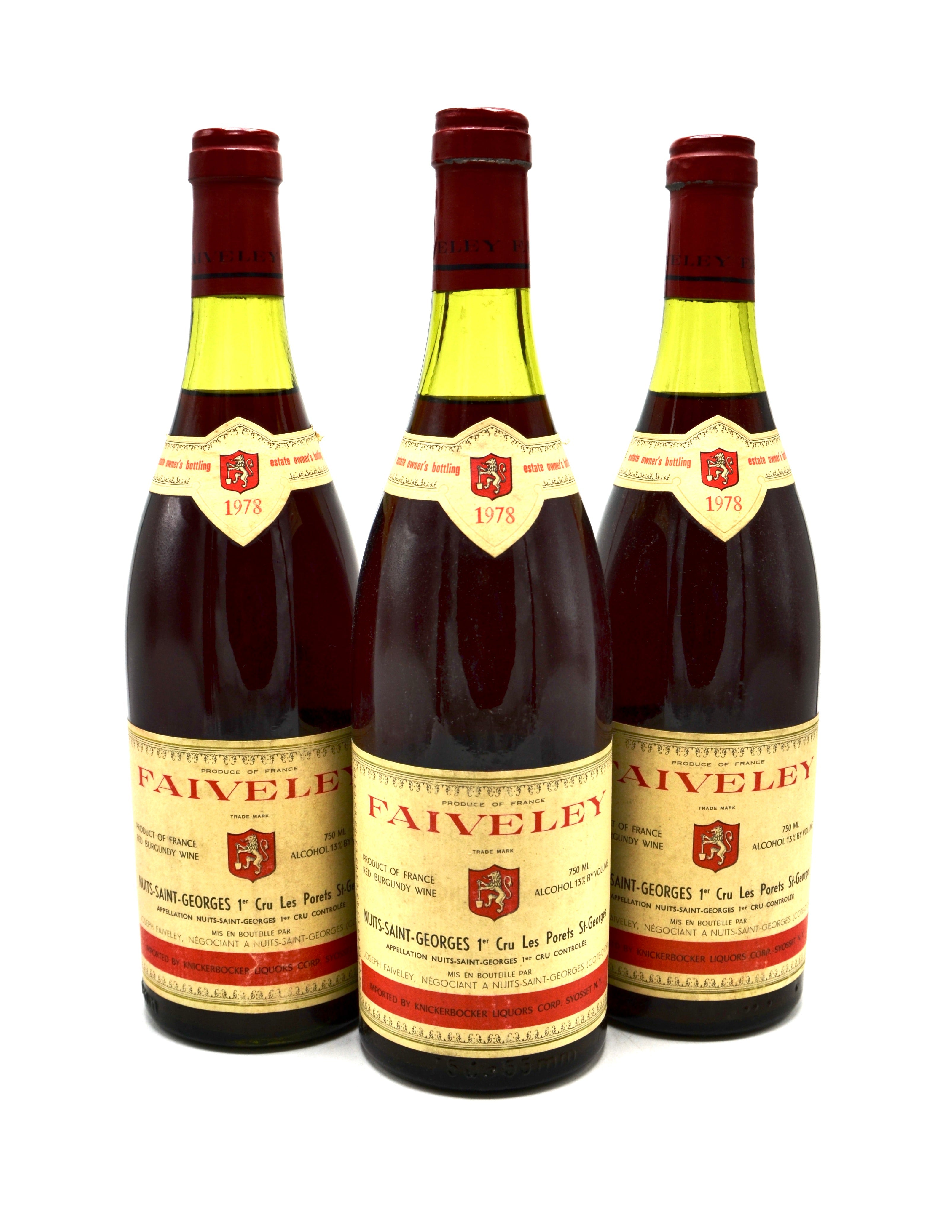 1978 Domaine Faiveley Nuits-Saint-Georges, Les Porets-St. Georges, Premier Cru