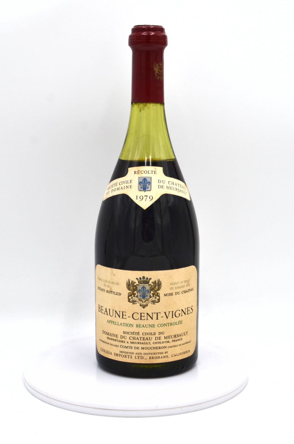 1979 Domaine du Chateau de Meursault Beaune Rouge, Cent-Vignes, Premier Cru