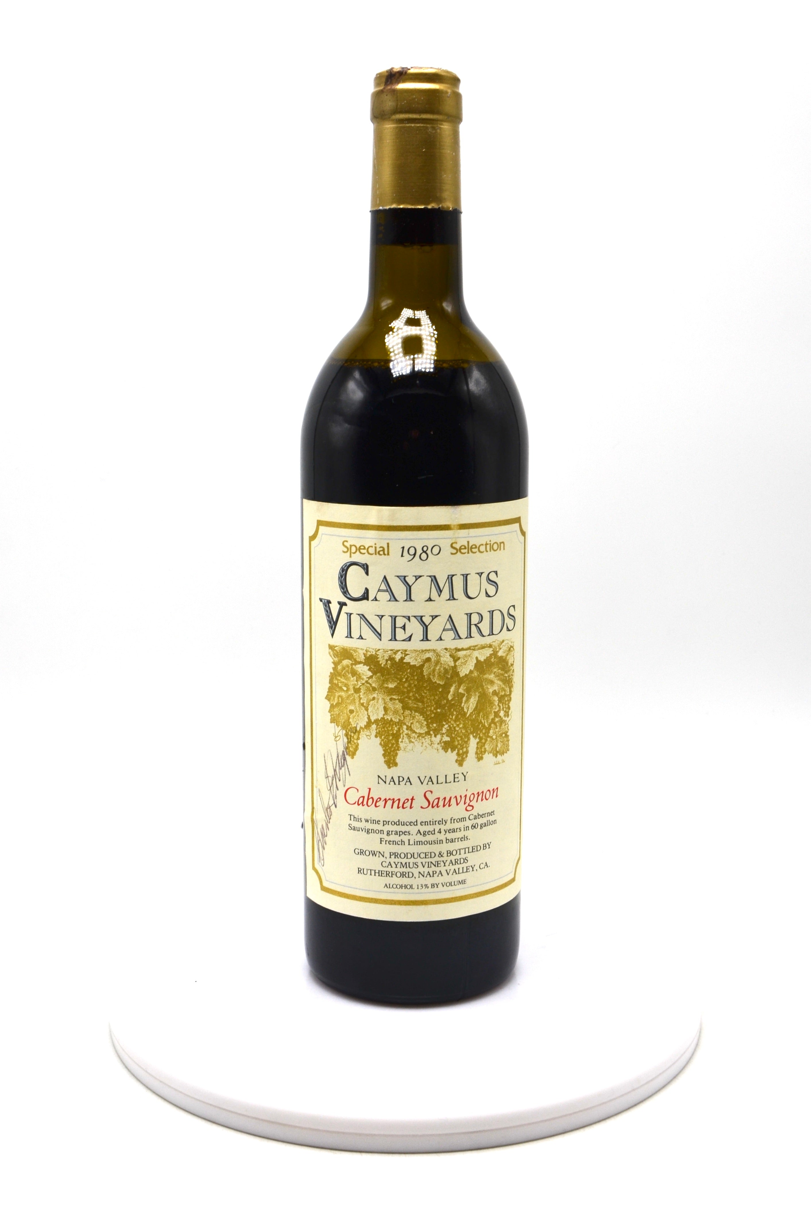 1980 Caymus Cabernet Sauvignon, Special Selection, Rutherford, Napa Valley