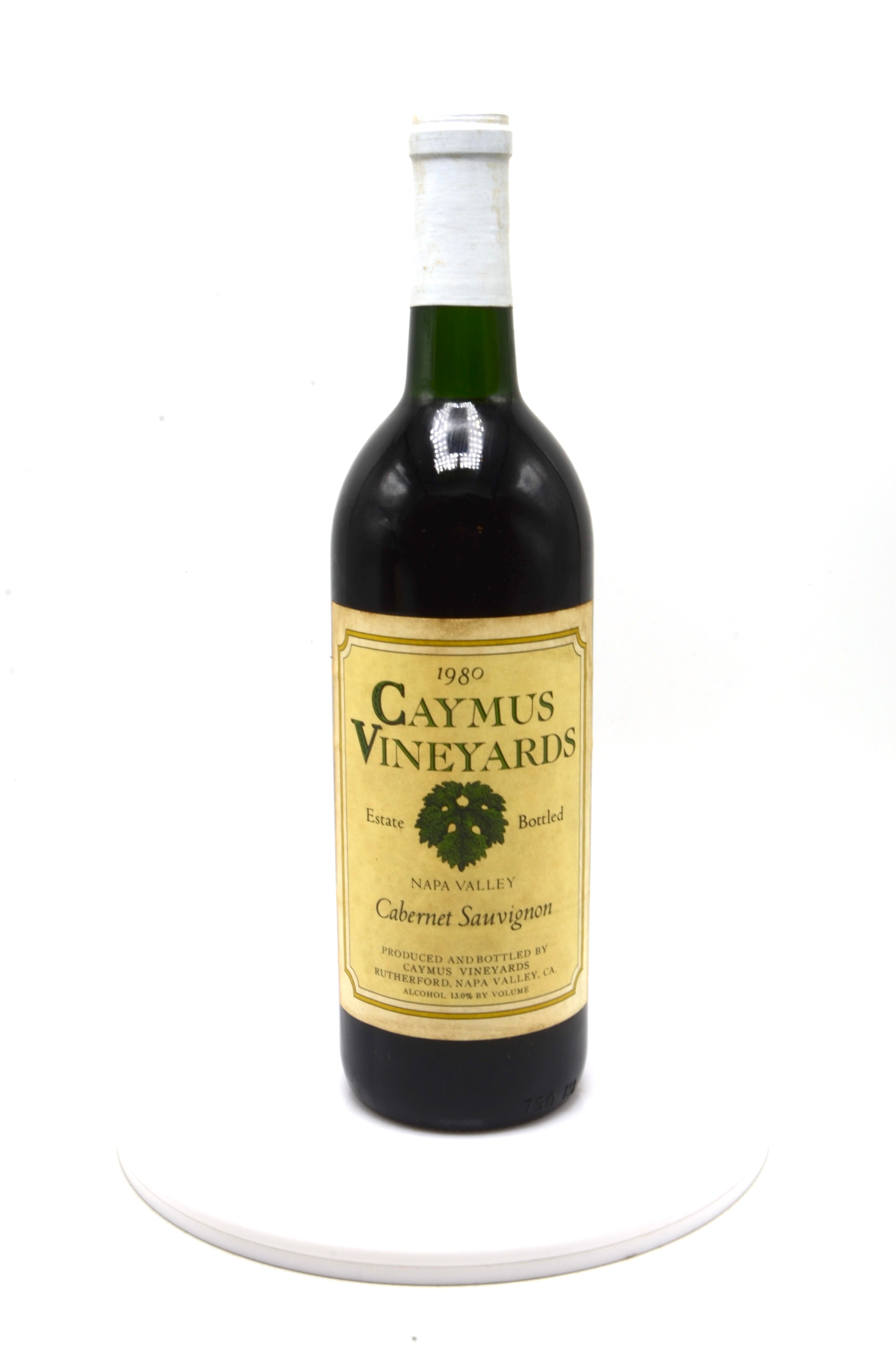 1980 Caymus Cabernet Sauvignon, Rutherford, Napa Valley