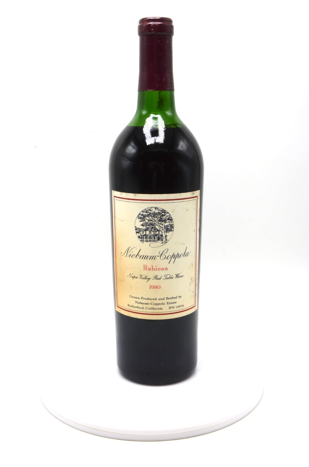 1980 Niebaum-Coppola Rubicon, Rutherford, Napa Valley