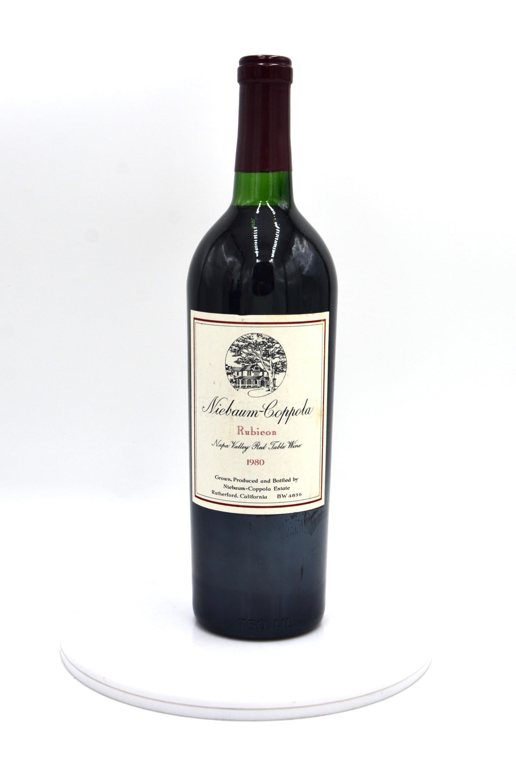 1980 Niebaum-Coppola Rubicon, Rutherford, Napa Valley