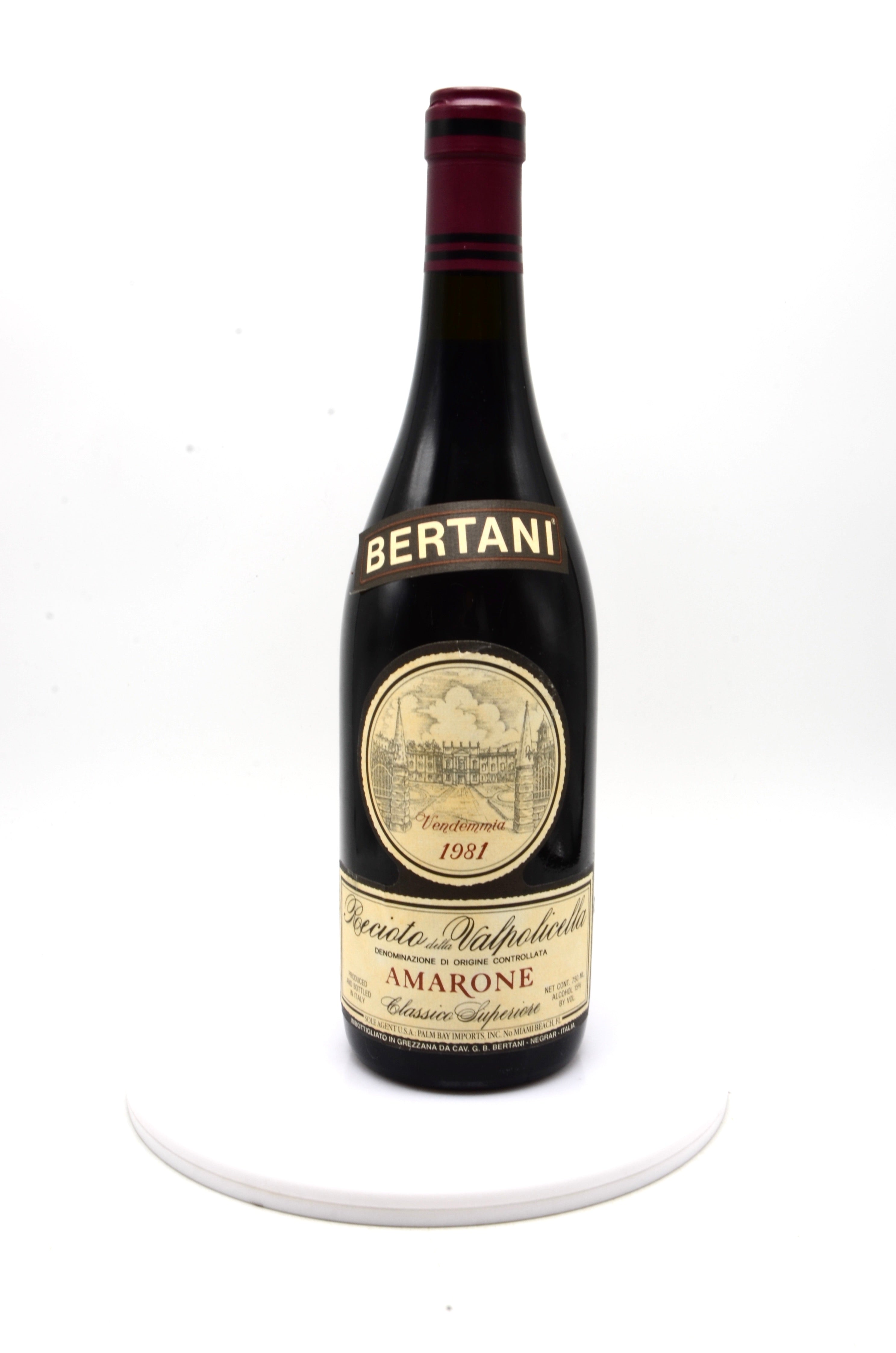 1981 Bertani Amarone della Valpolicella Classico Superiore